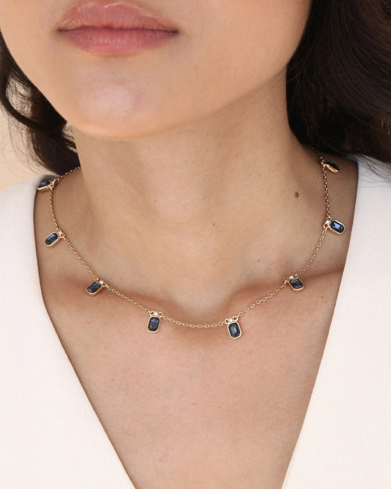 Emerald Deco Charm Necklace - Image 11