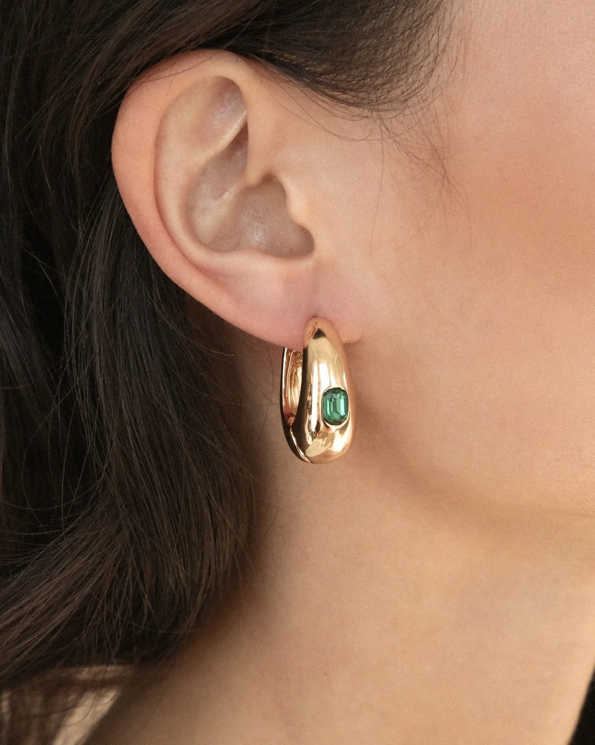 Emerald Deco Hoops - Image 2