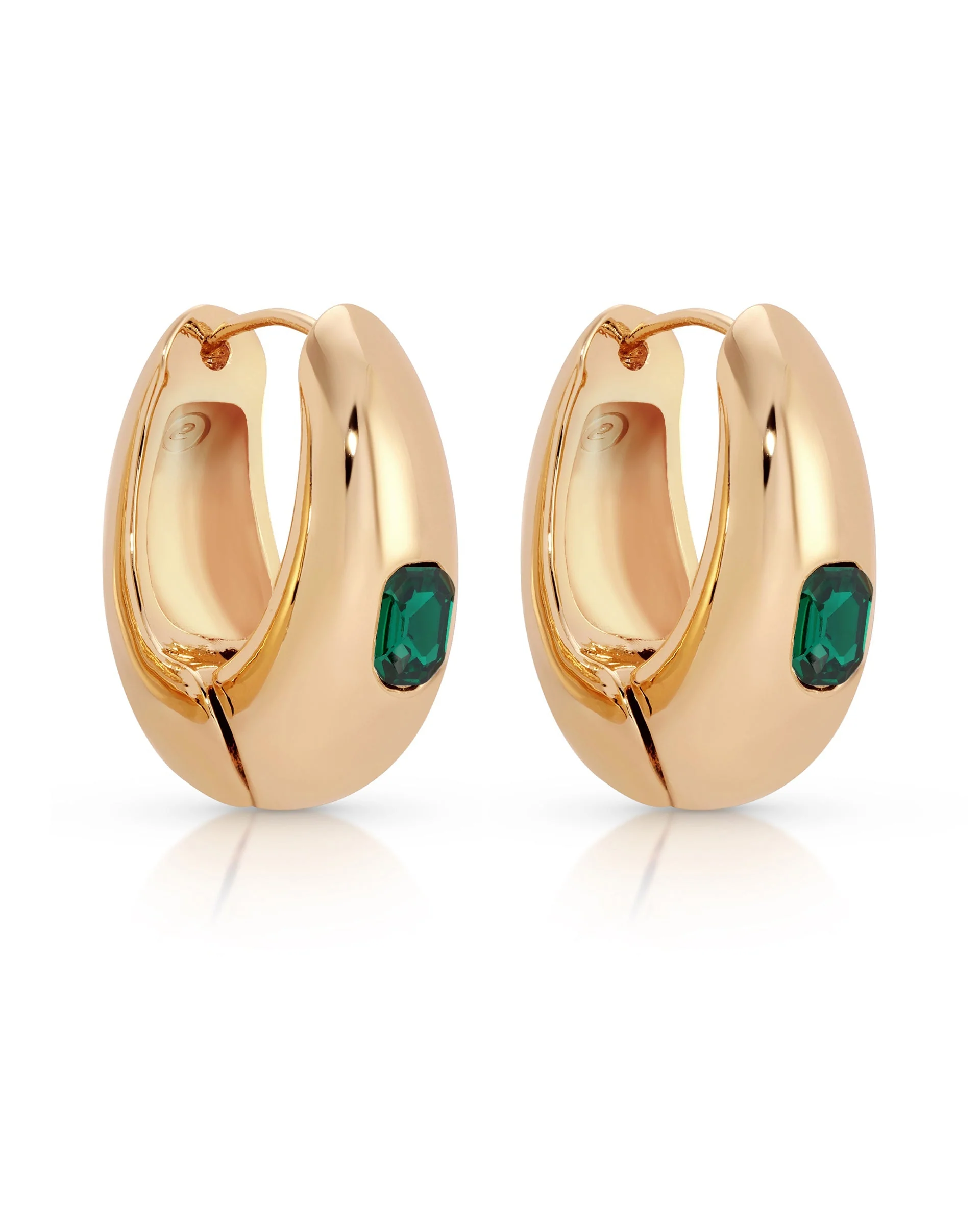 Emerald Deco Hoops - Image 5