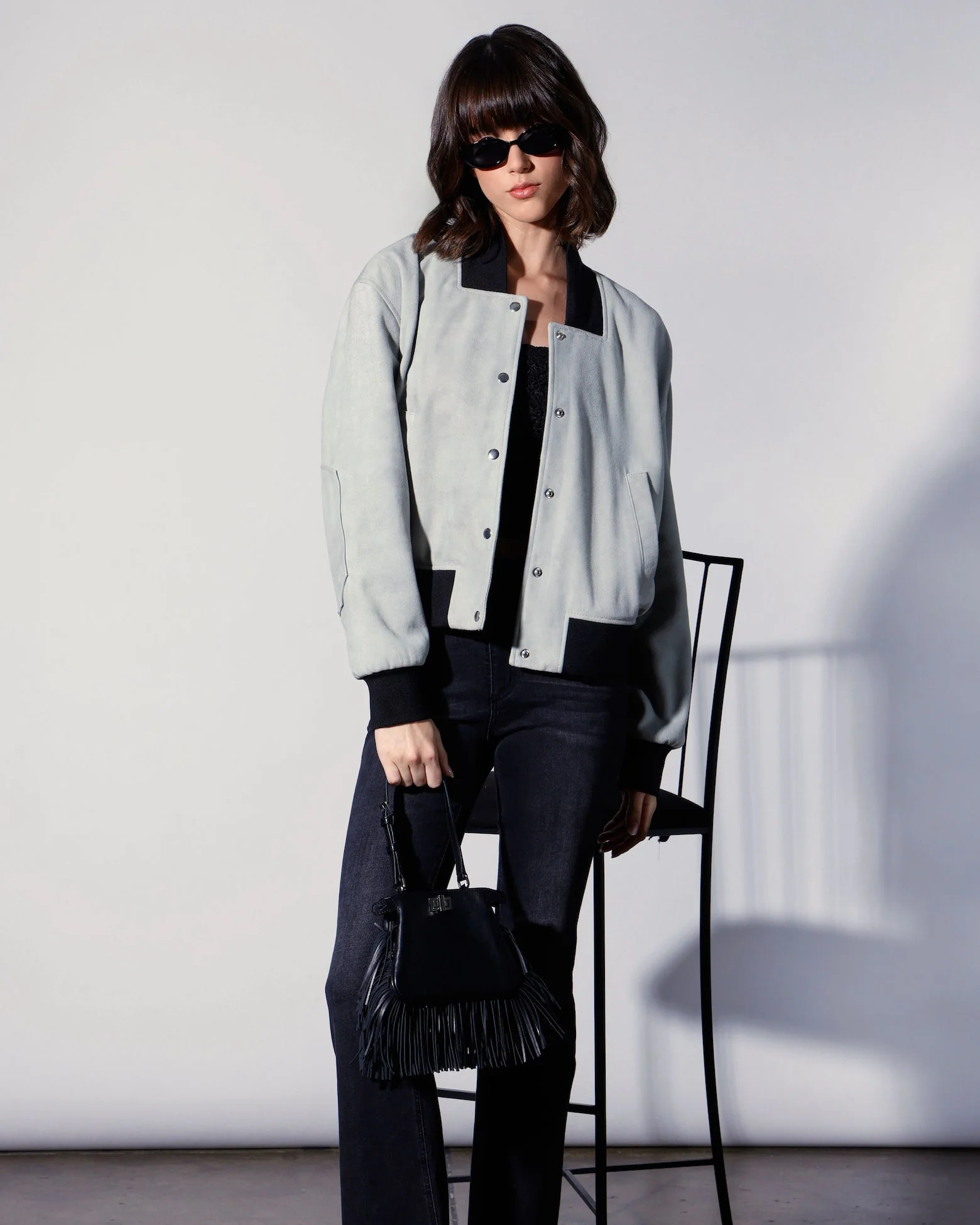 Emilio Jacket, Mist Suede - Leather - Image 2