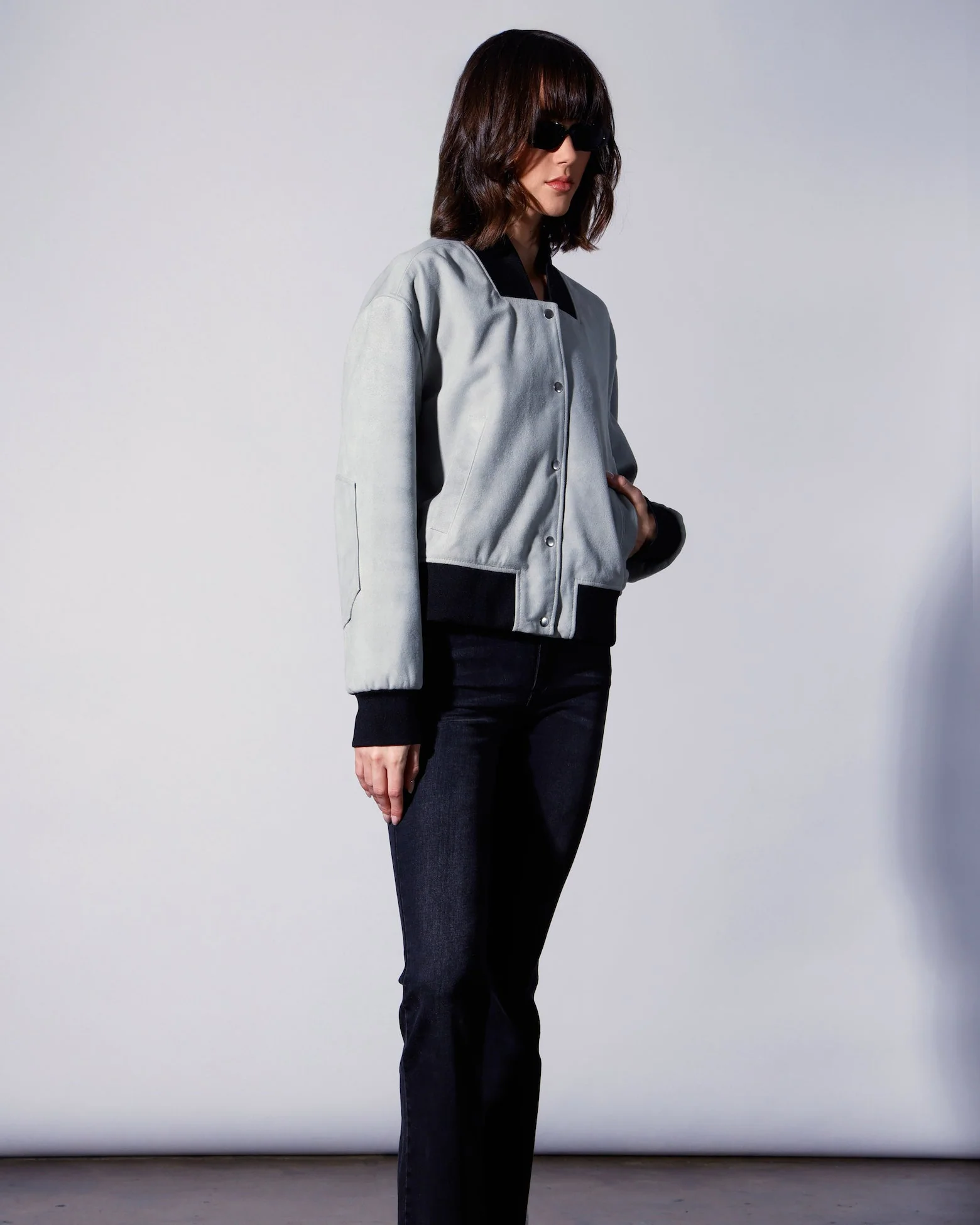 Emilio Jacket, Mist Suede - Leather - Image 3