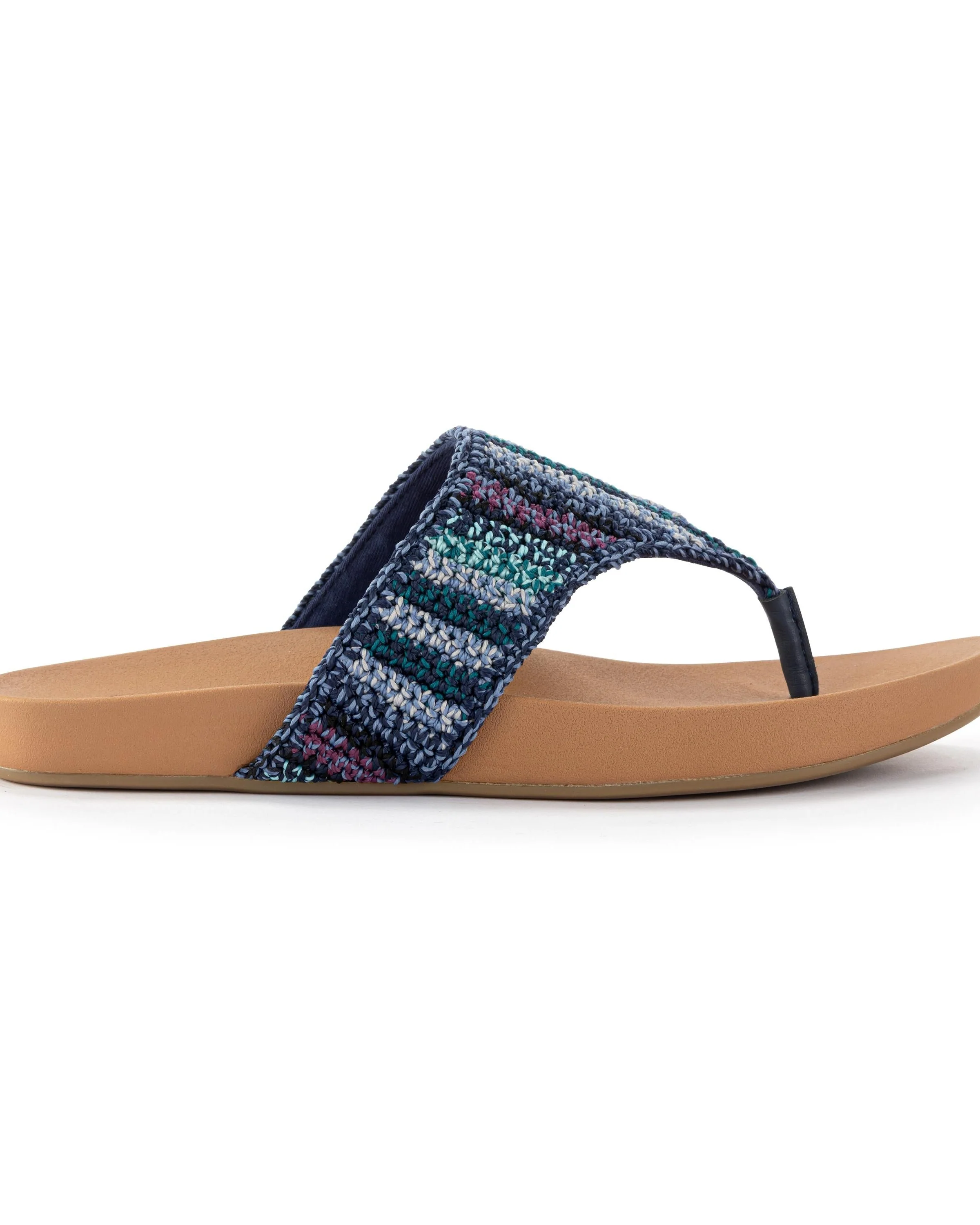 Everly Sandal - Hand Crochet - Lapis Stripe - Image 3