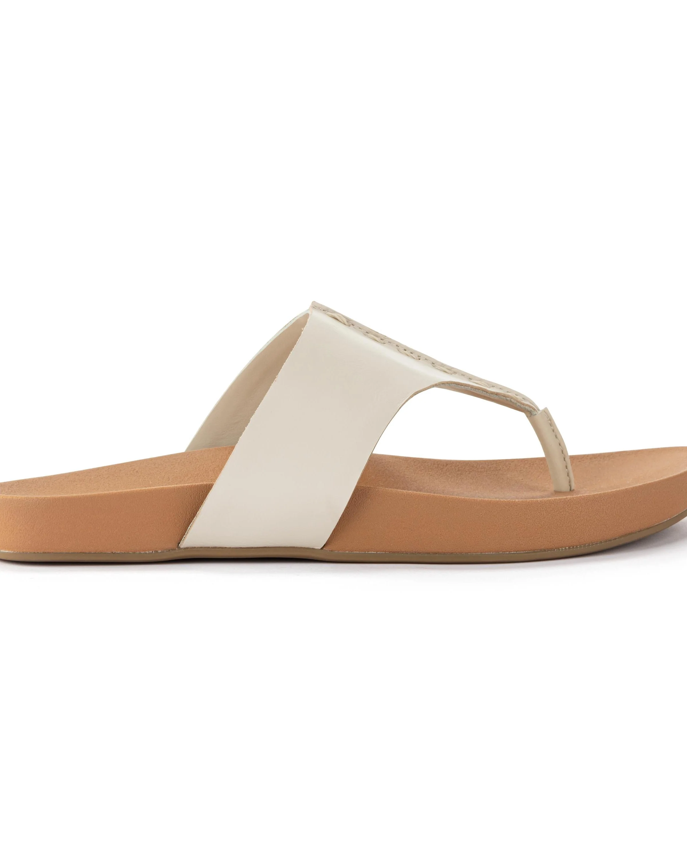 Everly Sandal - Leather - Stone - Image 3