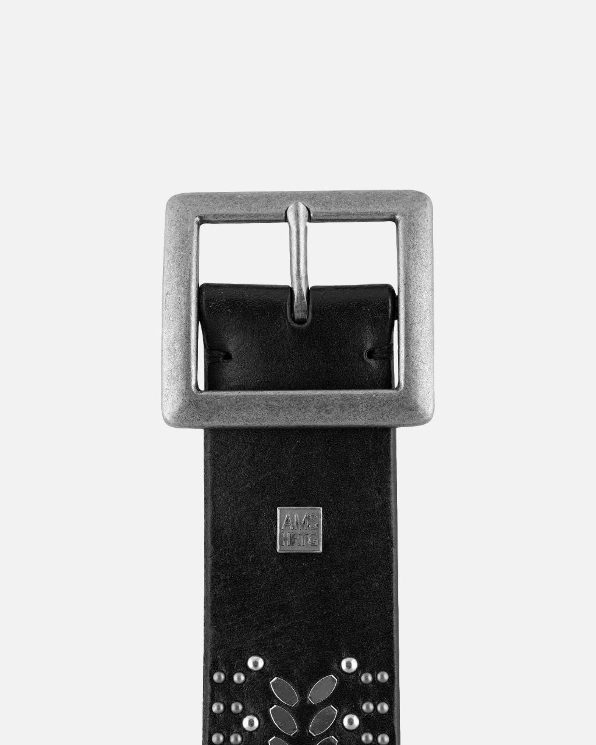 Ezra | Studded Leather Belt with Square Buckle - Image 10