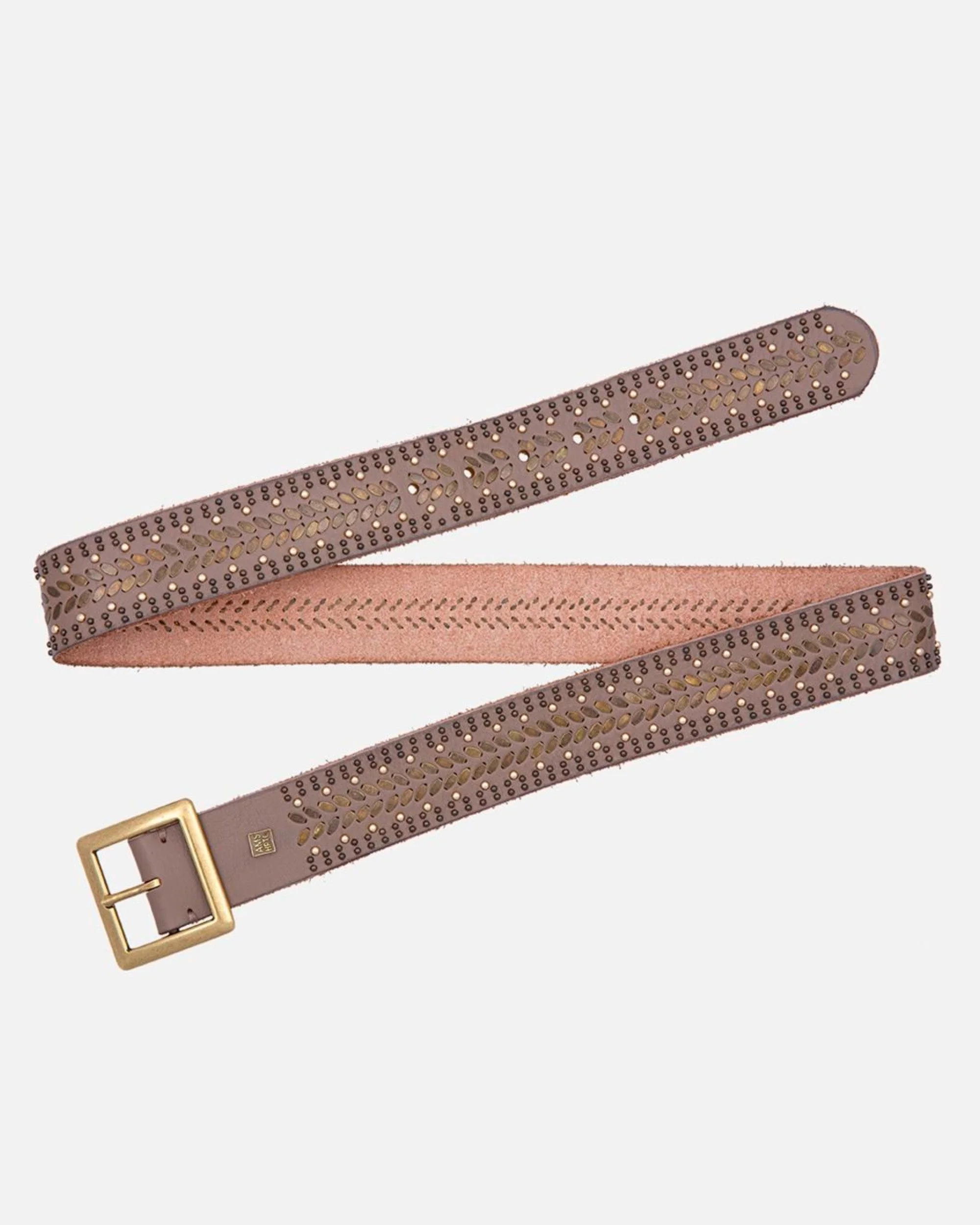 Ezra | Studded Leather Belt with Square Buckle - Image 20