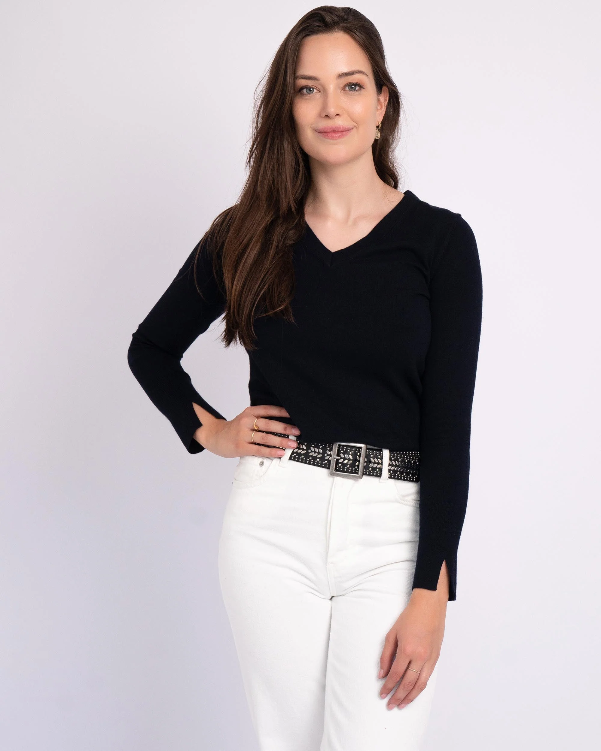 Ezra | Studded Leather Belt with Square Buckle - Image 9