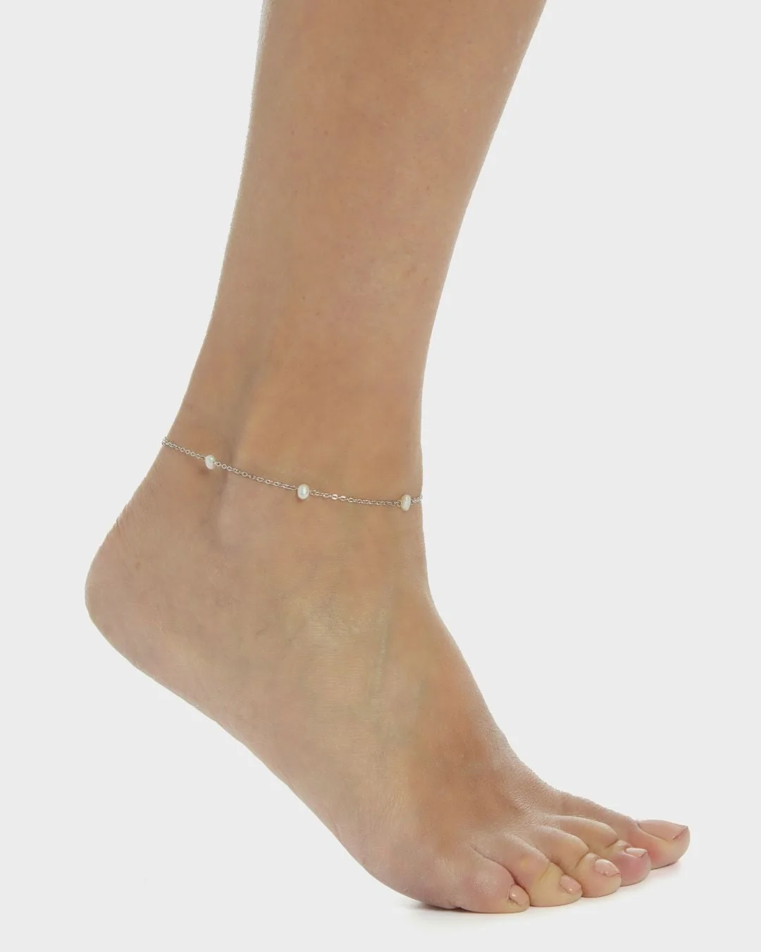 FRESHWATER PEARL MAX ANKLET SILVER - Image 3