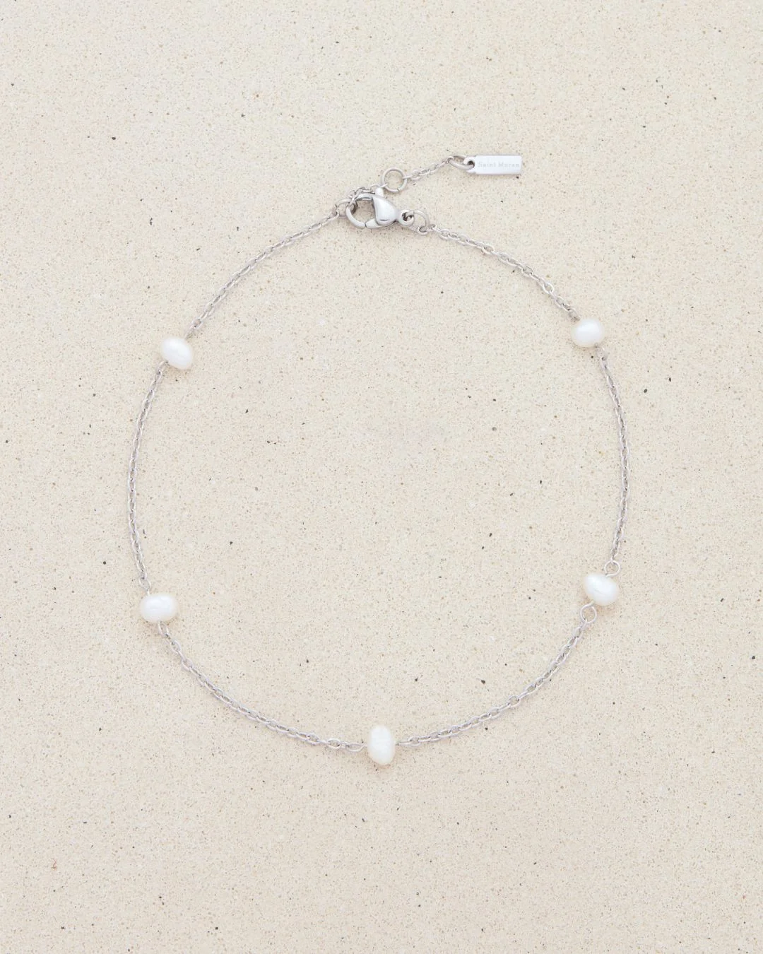 FRESHWATER PEARL MAX ANKLET SILVER - Image 4