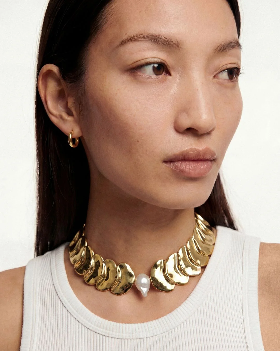 FRESHWATER PEARL NINA COLLAR NECKLACE - Image 2