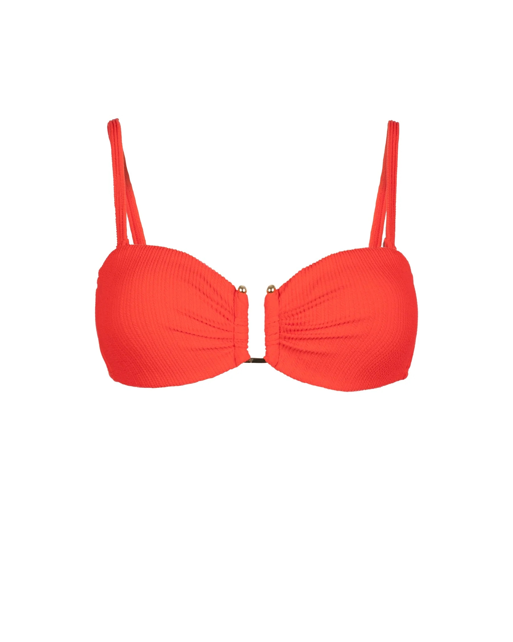 Gina Top In Guava Red Texture - Image 6