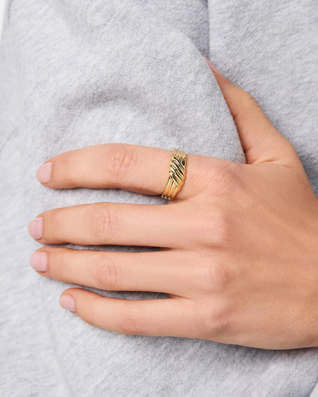 Gold Band Ring - Lydia - Image 3