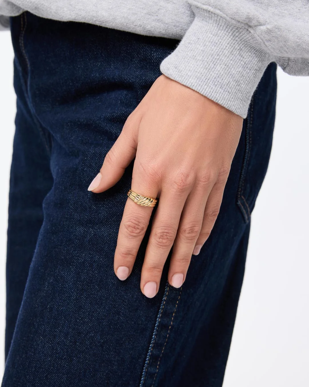 Gold Band Ring - Lydia - Image 4