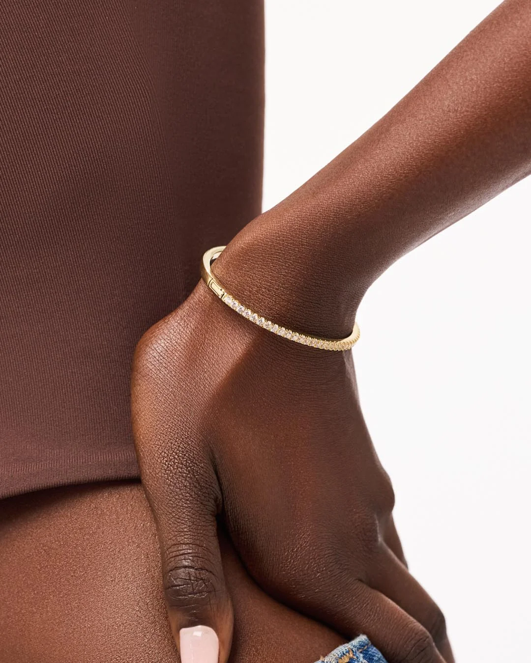 Gold Bangle Bracelet - Juliette - Image 3