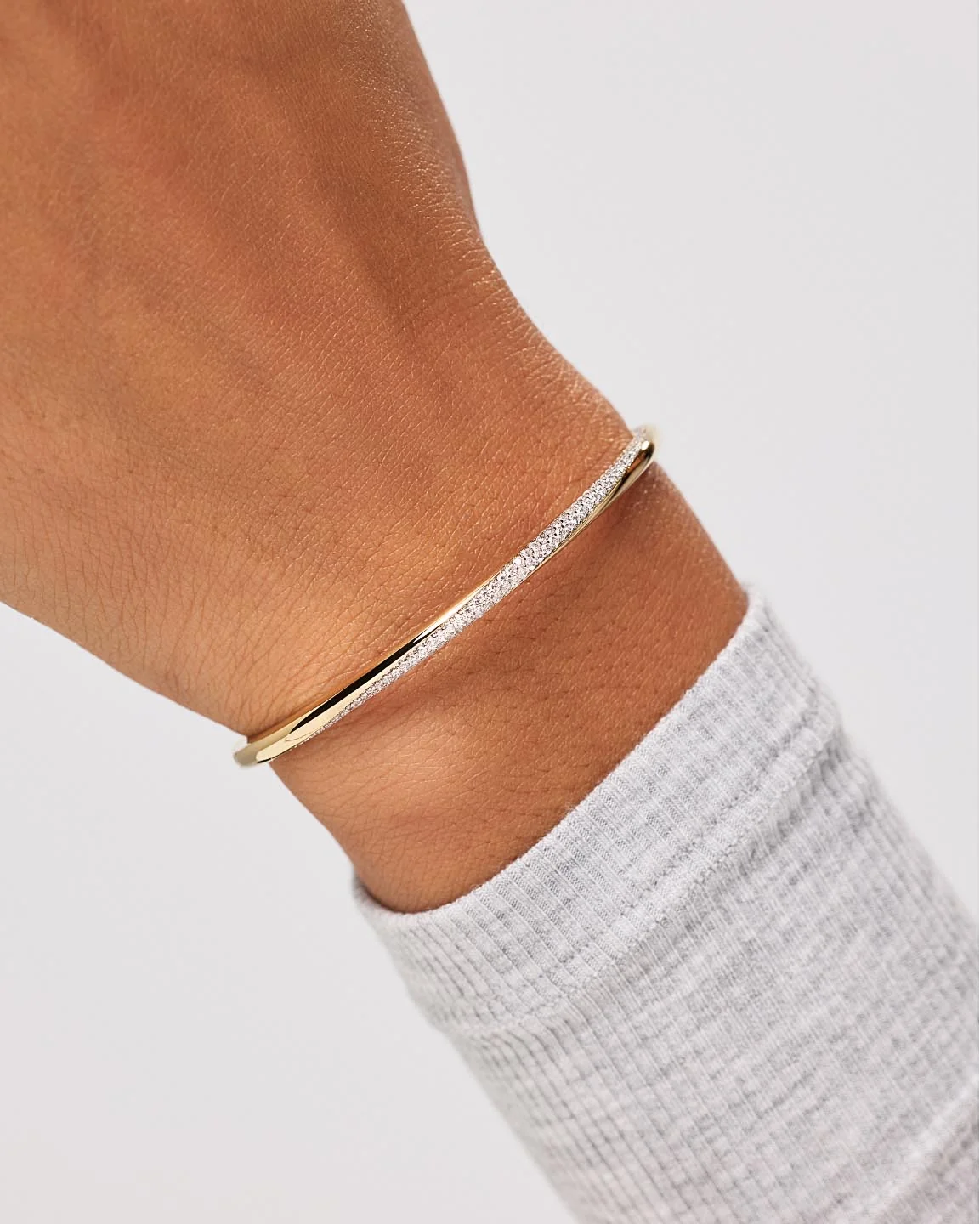 Gold Bangle Bracelet - Kira Bracelet - Image 3