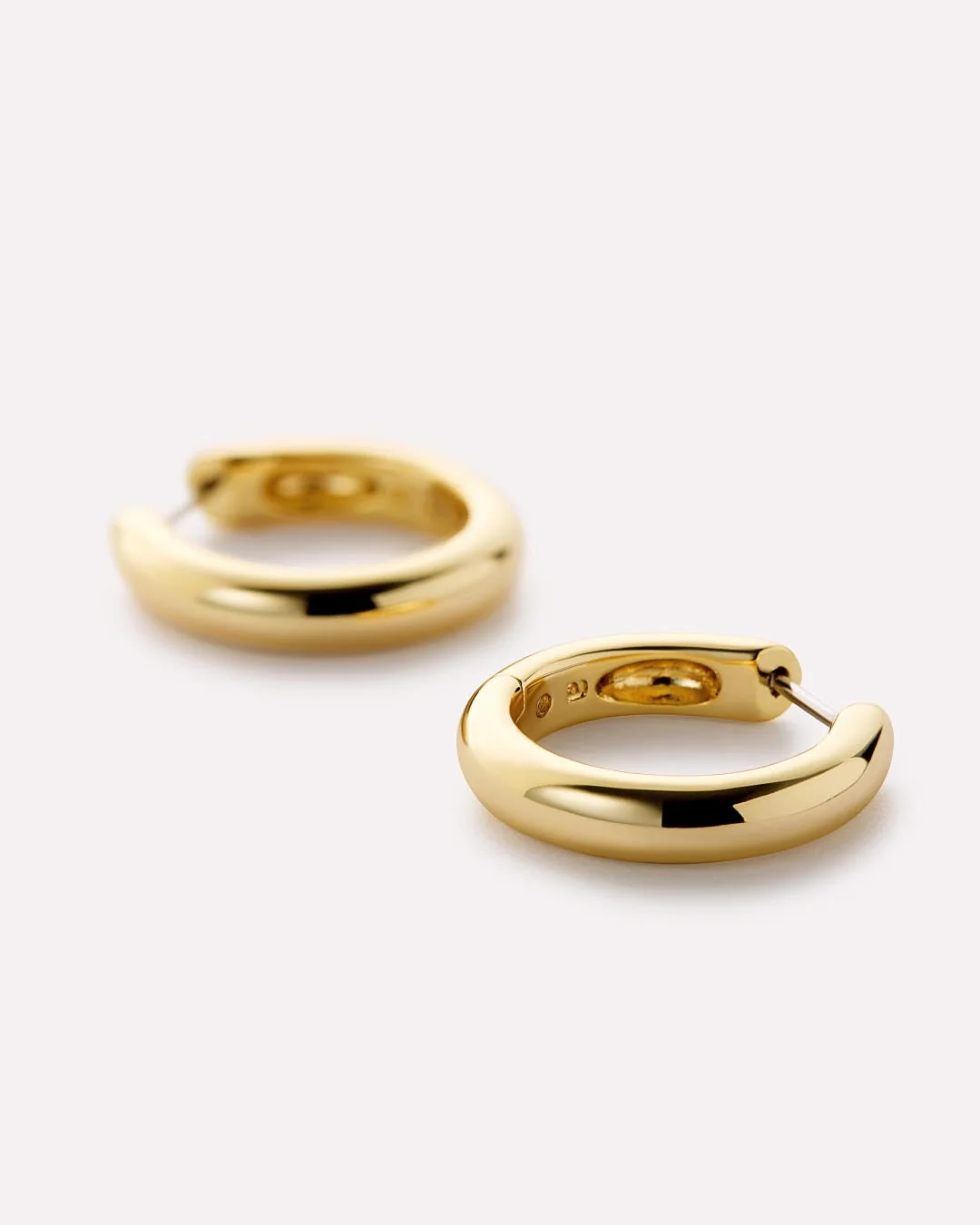 Gold Hoop Earrings - Giulia Medium - Image 6