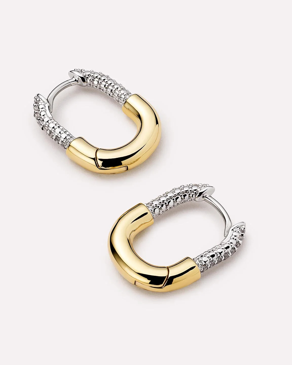 Gold Hoops - Brynley Hoops Mini Micropave - Image 5