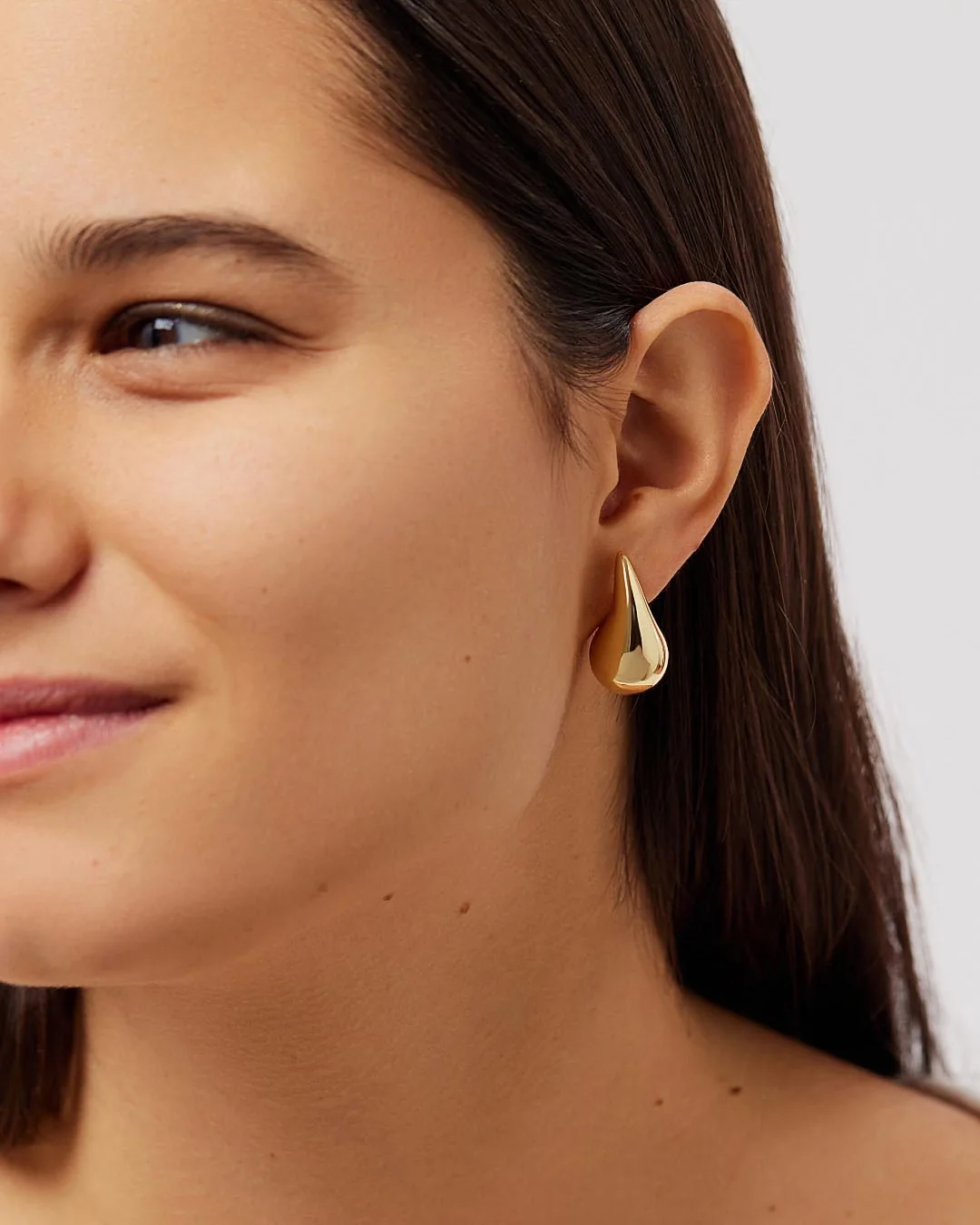 Gold Statement Earrings - Kiara - Image 3