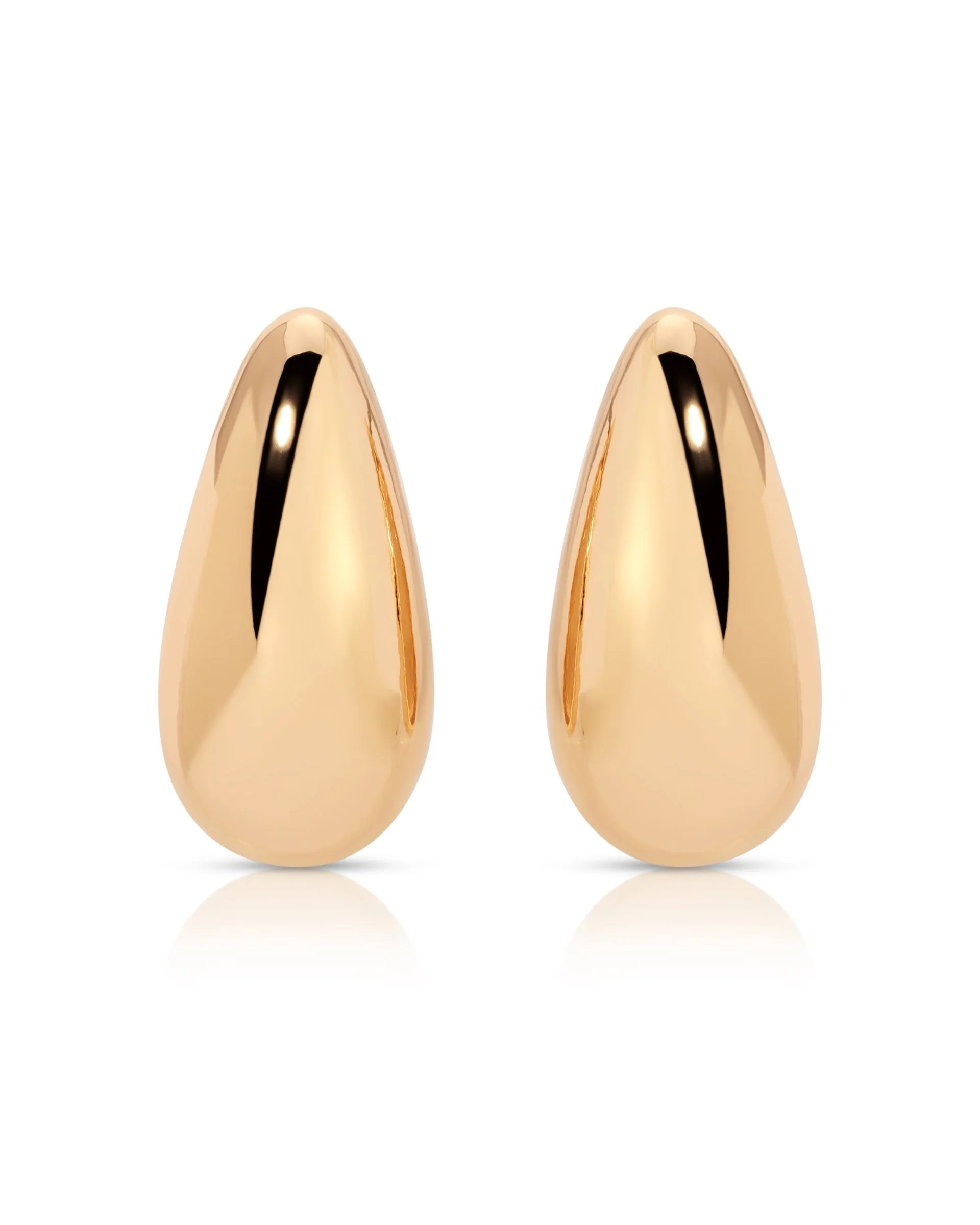 Golden Teardrop Earrings - Image 7