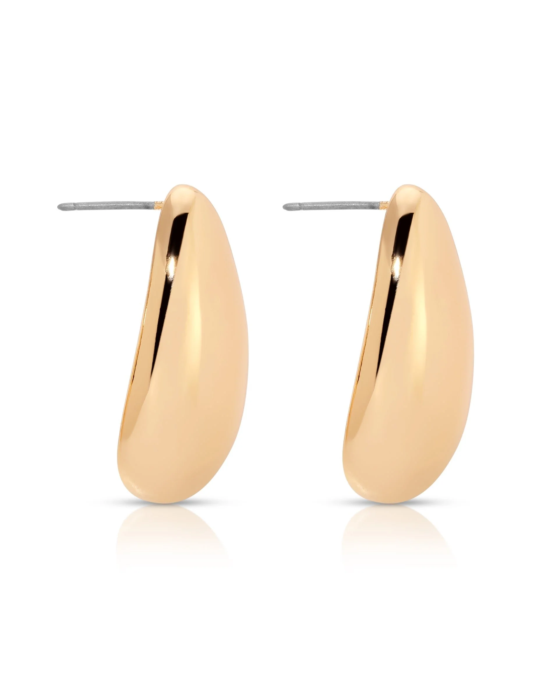 Golden Teardrop Earrings - Image 8