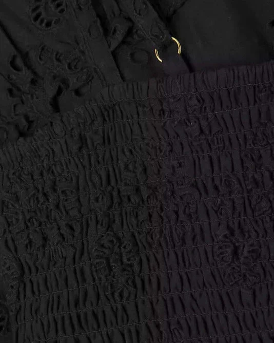 Hannah Dress In Black Eyelet - Image 9
