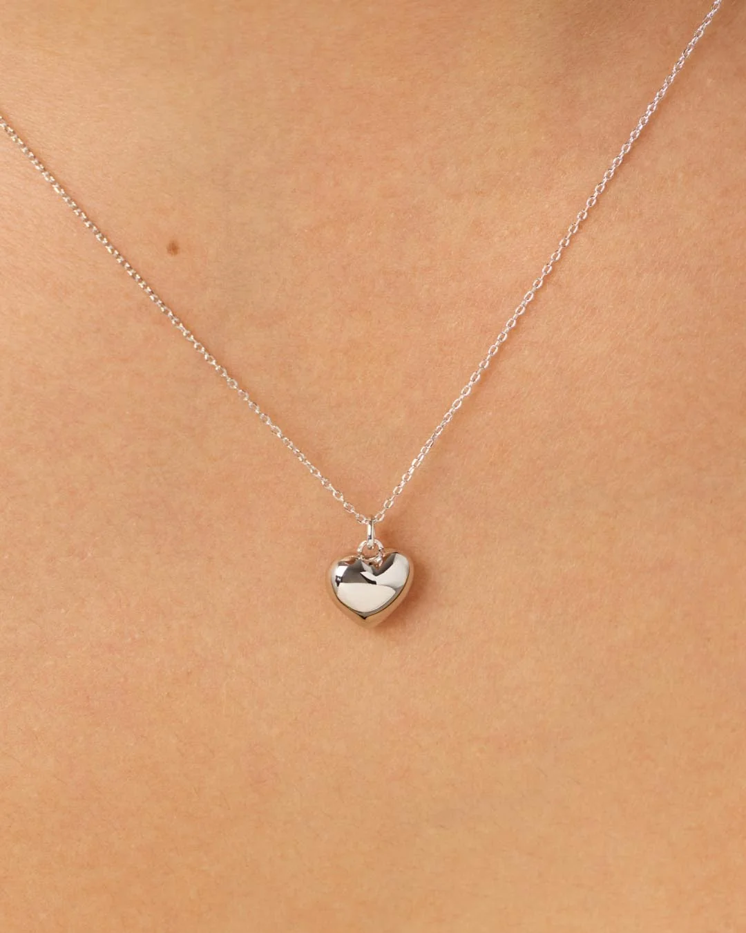 Heart Necklace - Lev Small Silver - Image 2