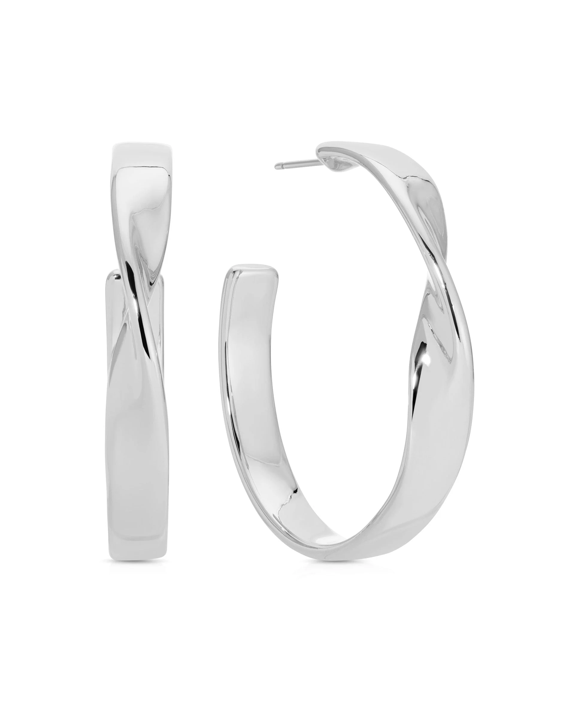 Heirloom Twist Medium Hoops - Image 13