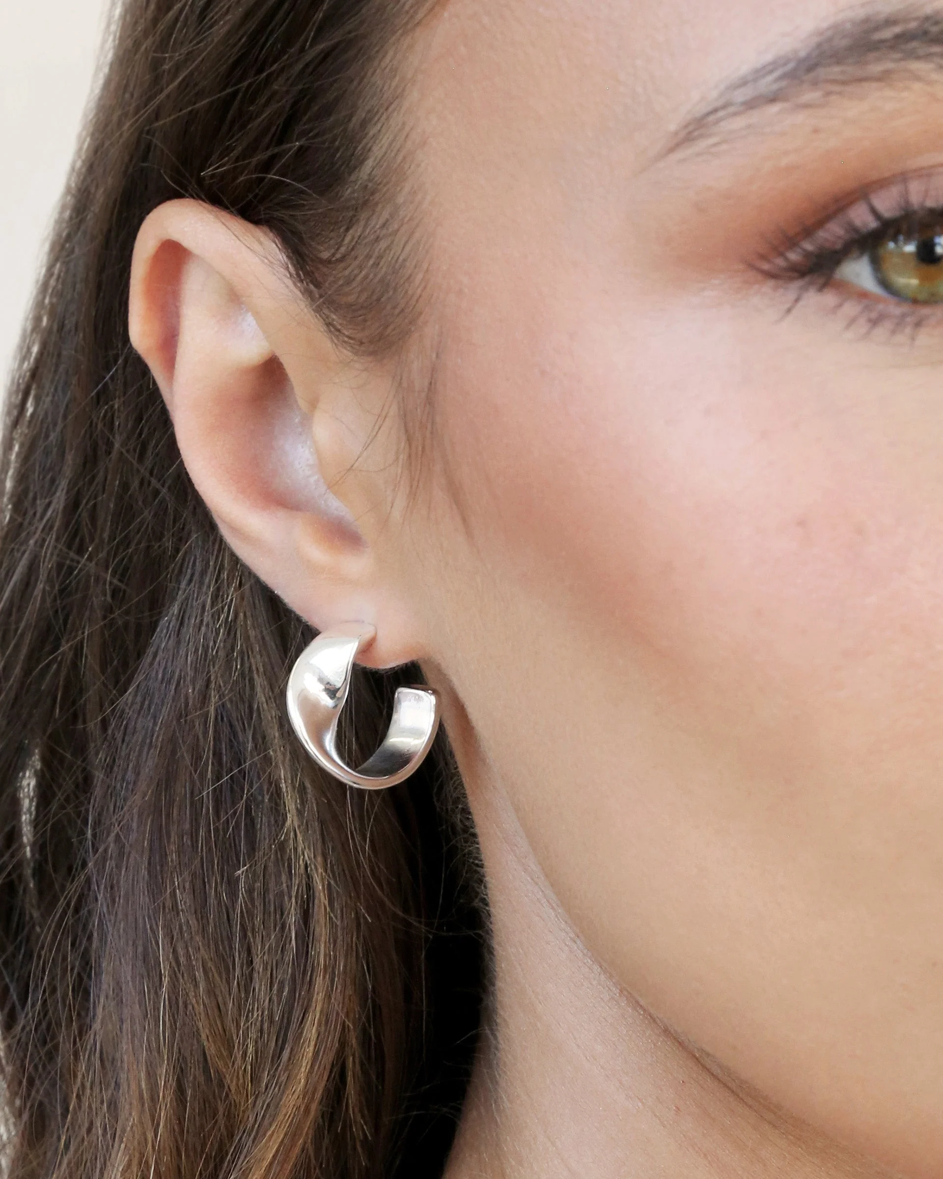 Heirloom Twist Small Hoops - Image 6