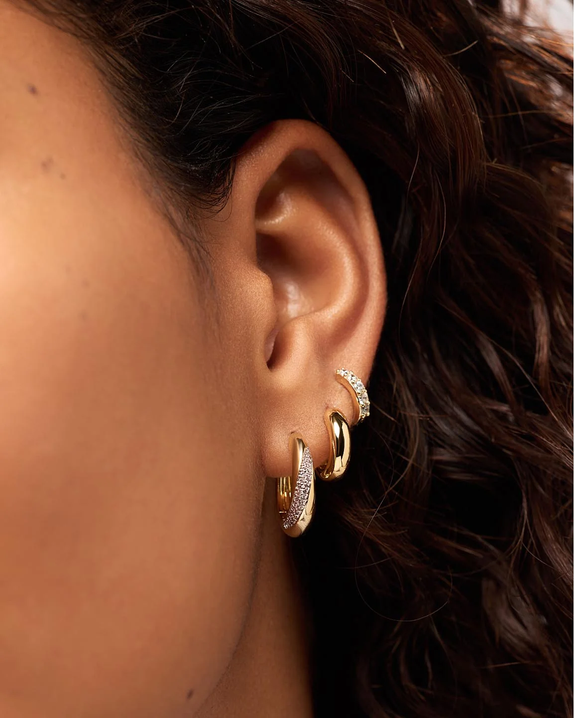 Hoop Earrings - Kira Bold Hoops - Image 3