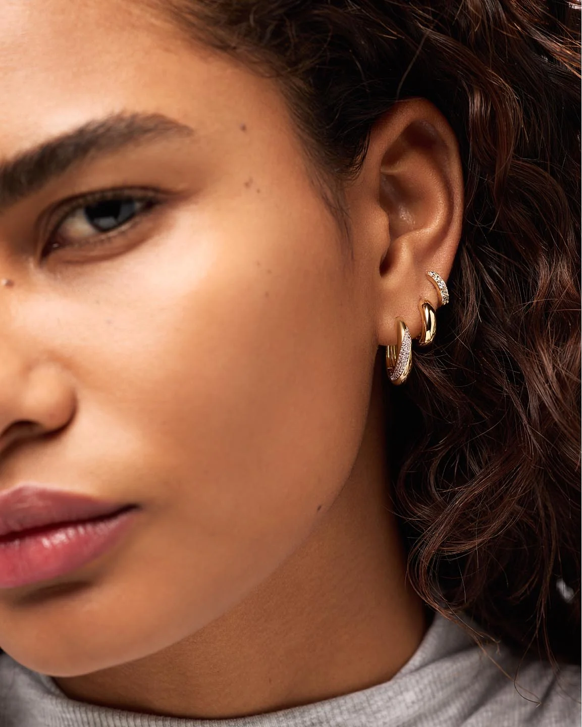 Hoop Earrings - Kira Bold Hoops - Image 4