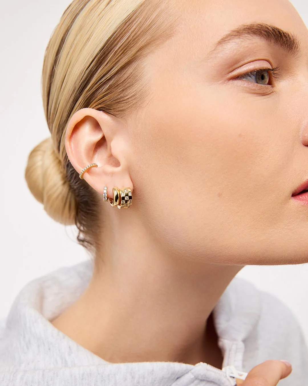 Huggie Hoop Earrings - Suzanne - Image 6