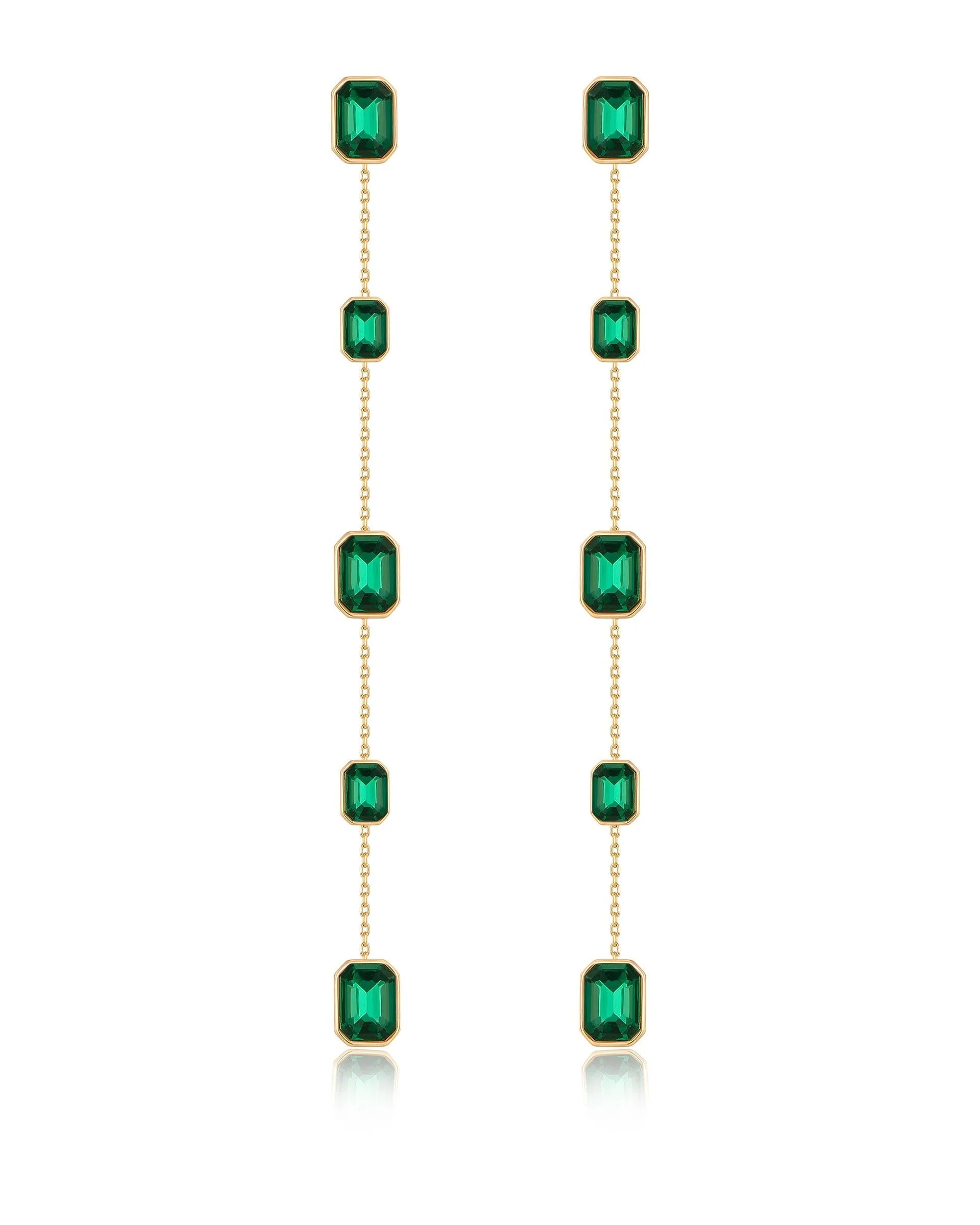 Iconic Crystal Dangle Earrings - Image 4