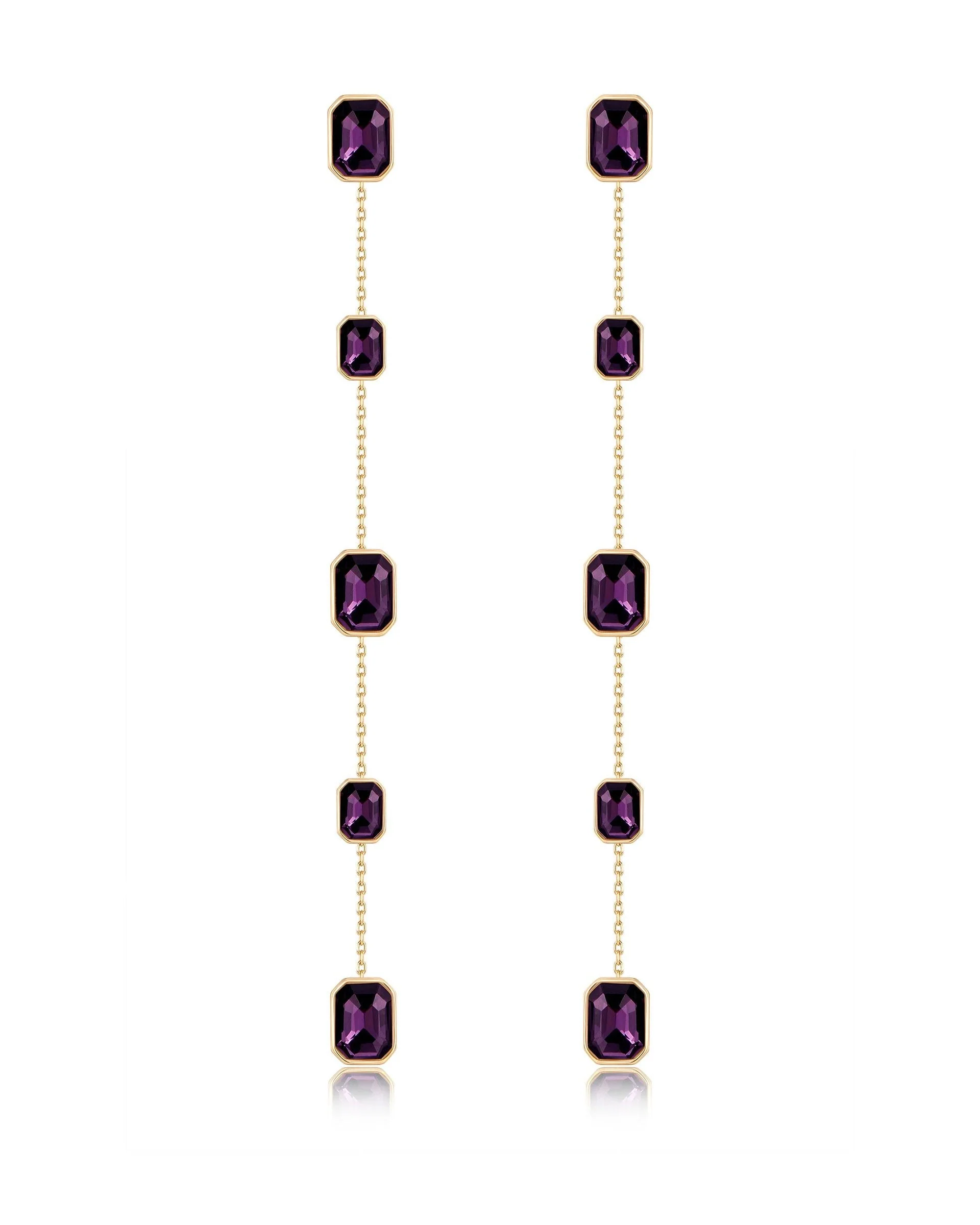 Iconic Crystal Dangle Earrings - Image 8