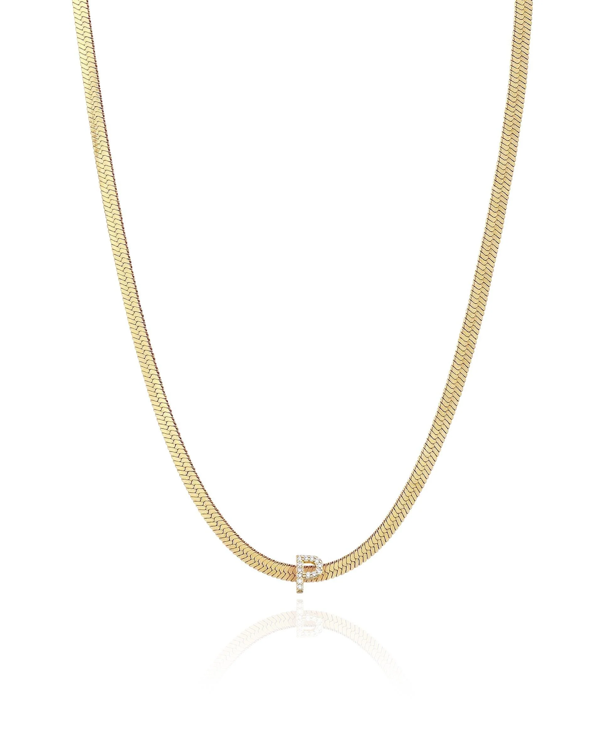 Initial Herringbone Necklace - Image 21