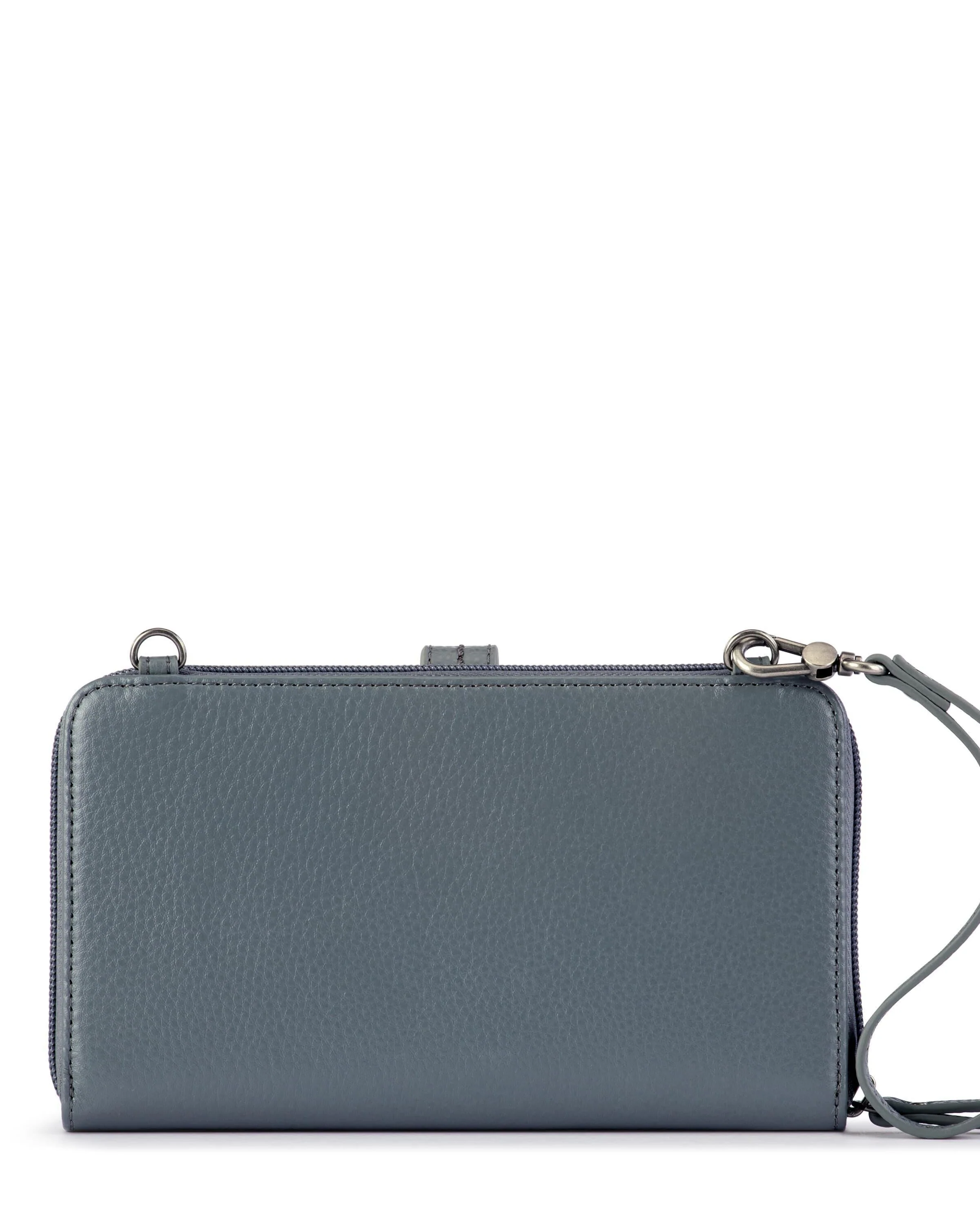 Iris Smartphone Wallet - Leather - Dusty Blue Block - Image 6