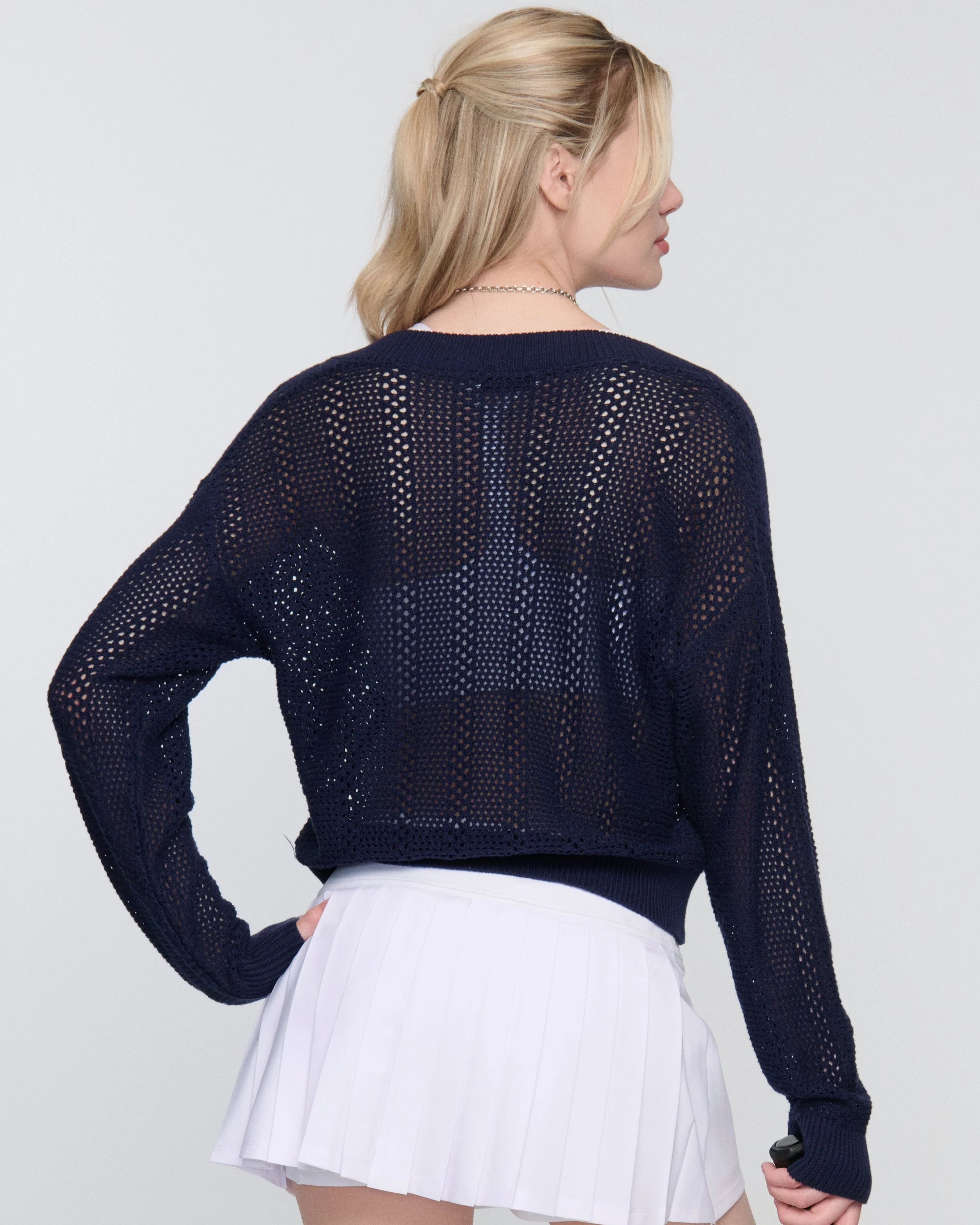 Janie Baseline V Sweater - Image 2