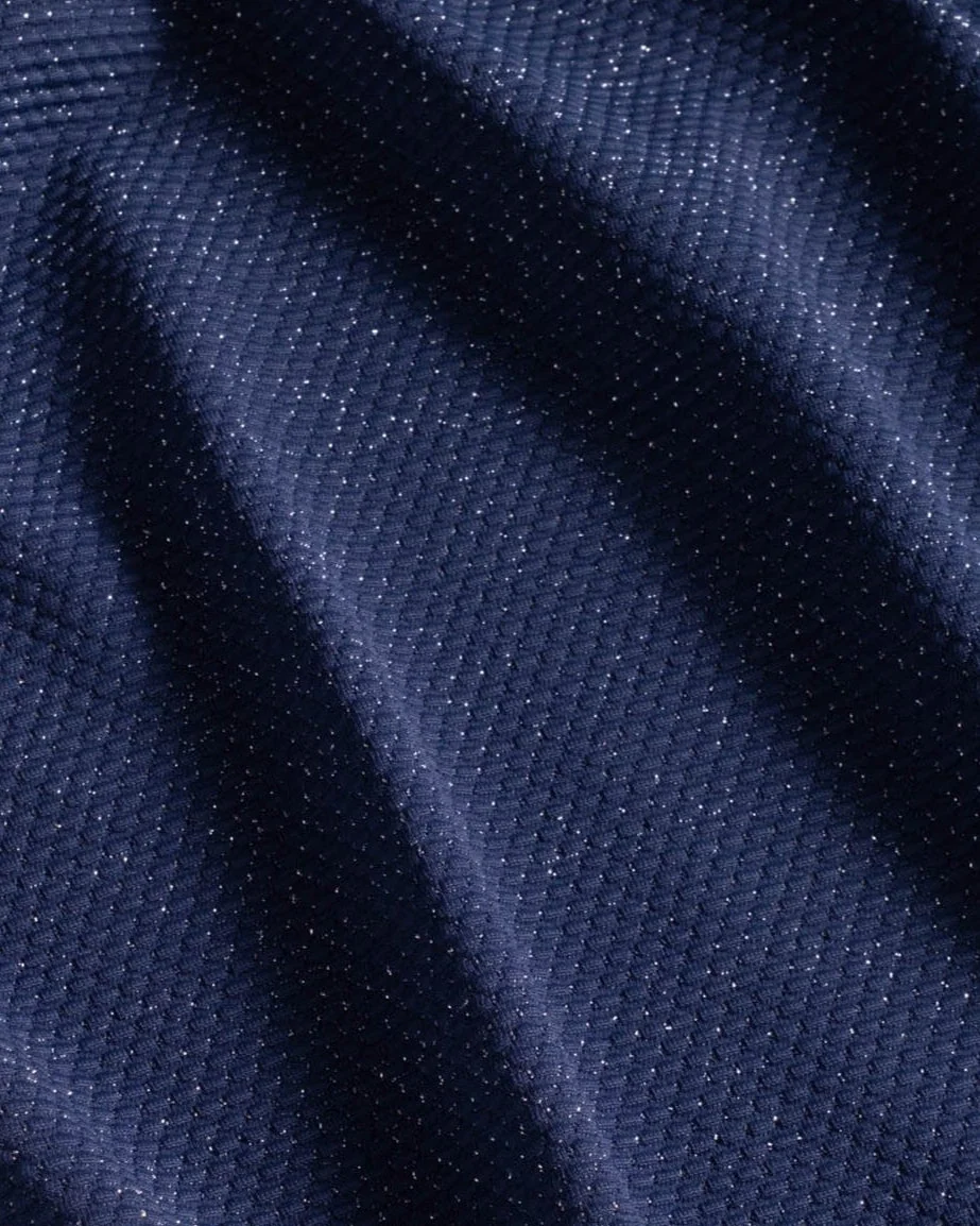 Kara One Piece In Marine Blue Metallic - Image 4