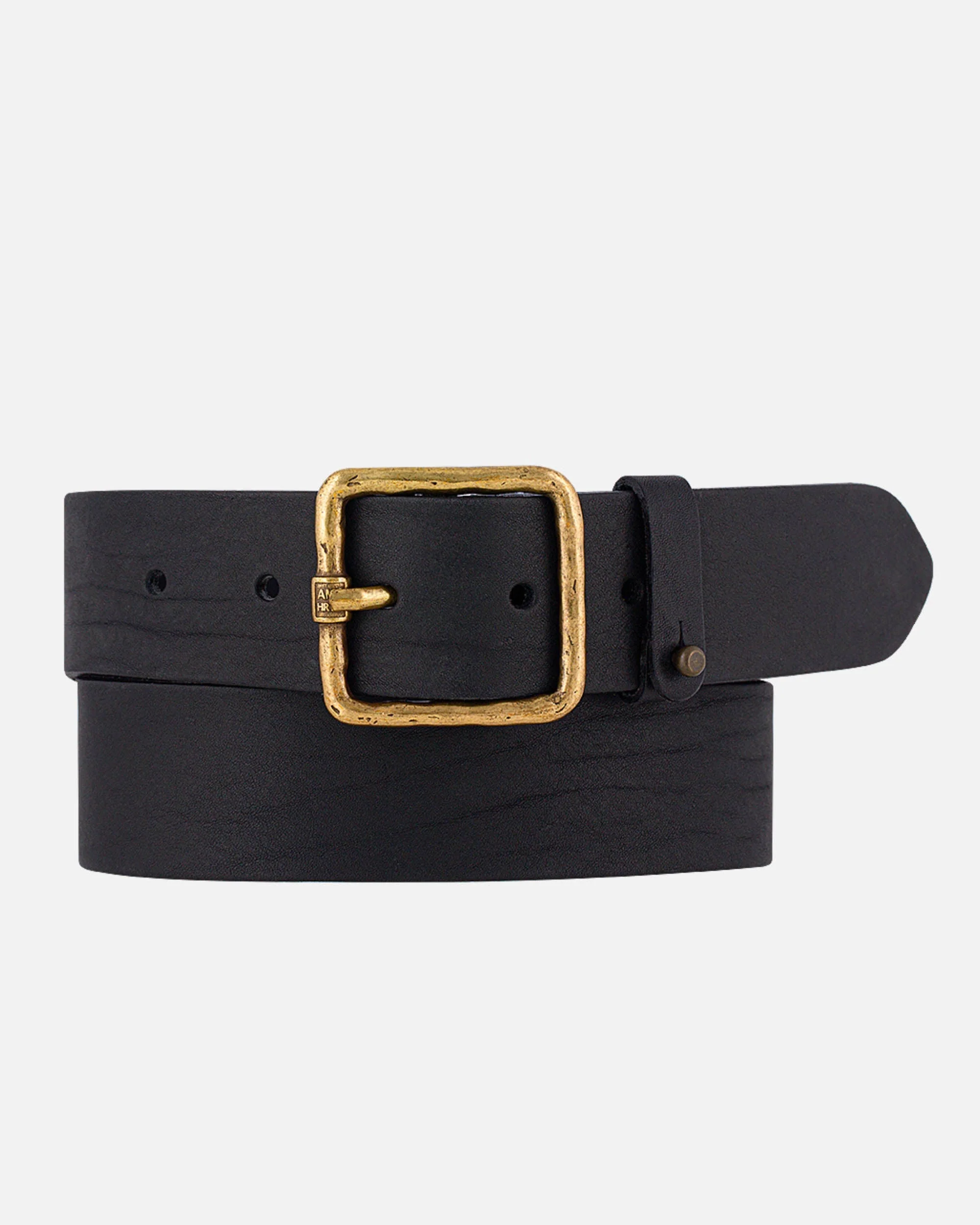 Kaya | Vintage Gold Square Buckle Leather Belt - Image 5