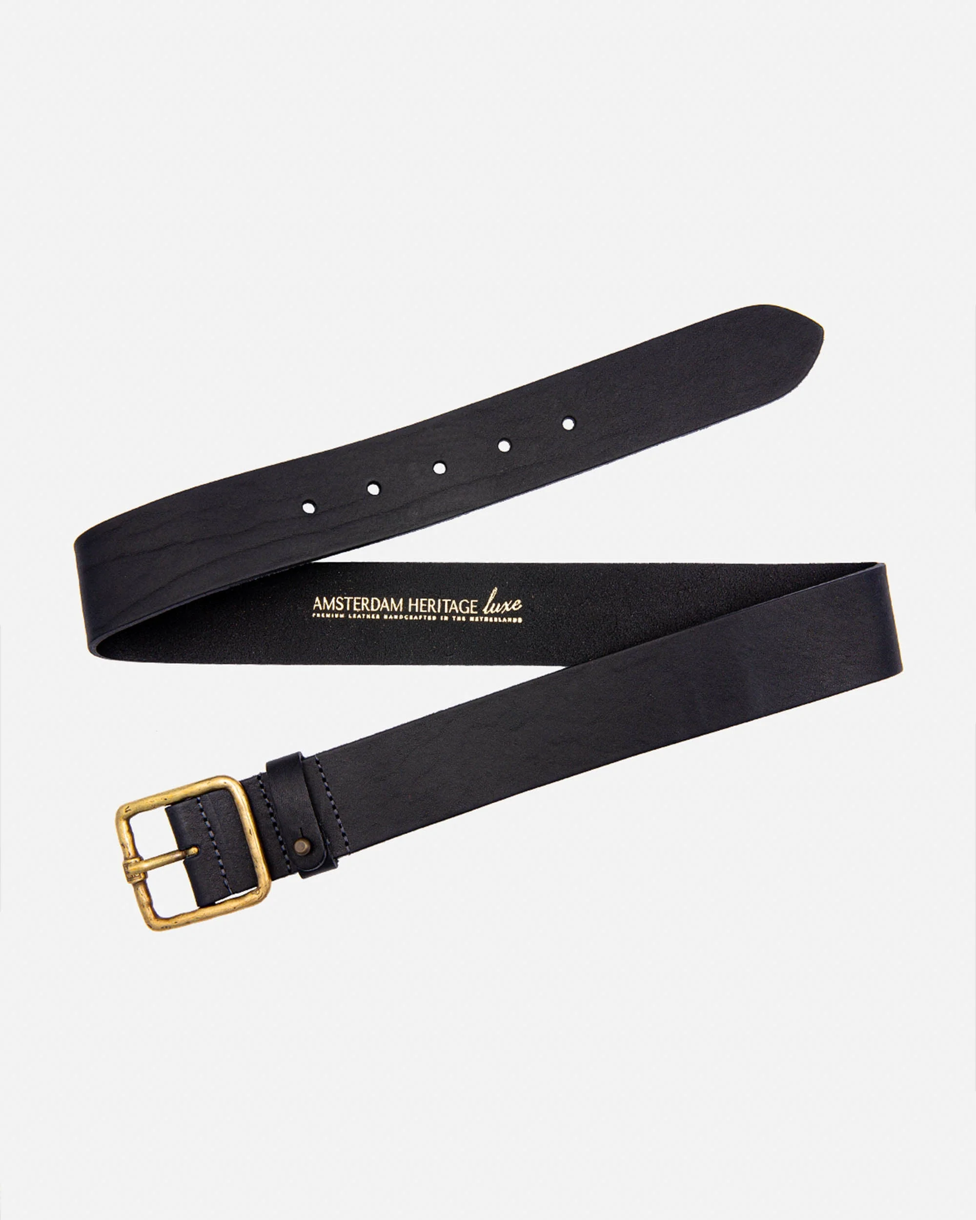 Kaya | Vintage Gold Square Buckle Leather Belt - Image 8