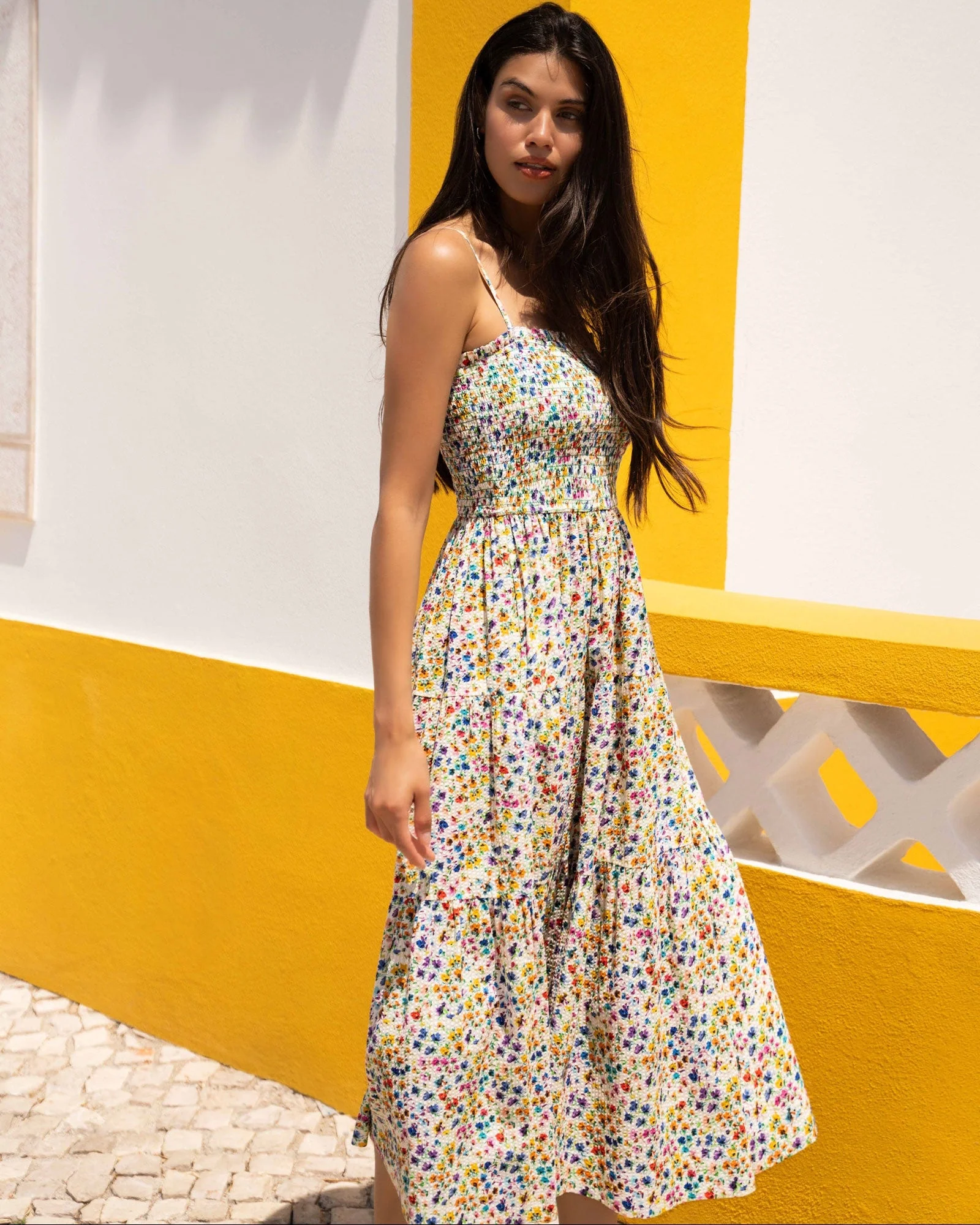 Kristen Dress In Wildflower Fields - Image 4