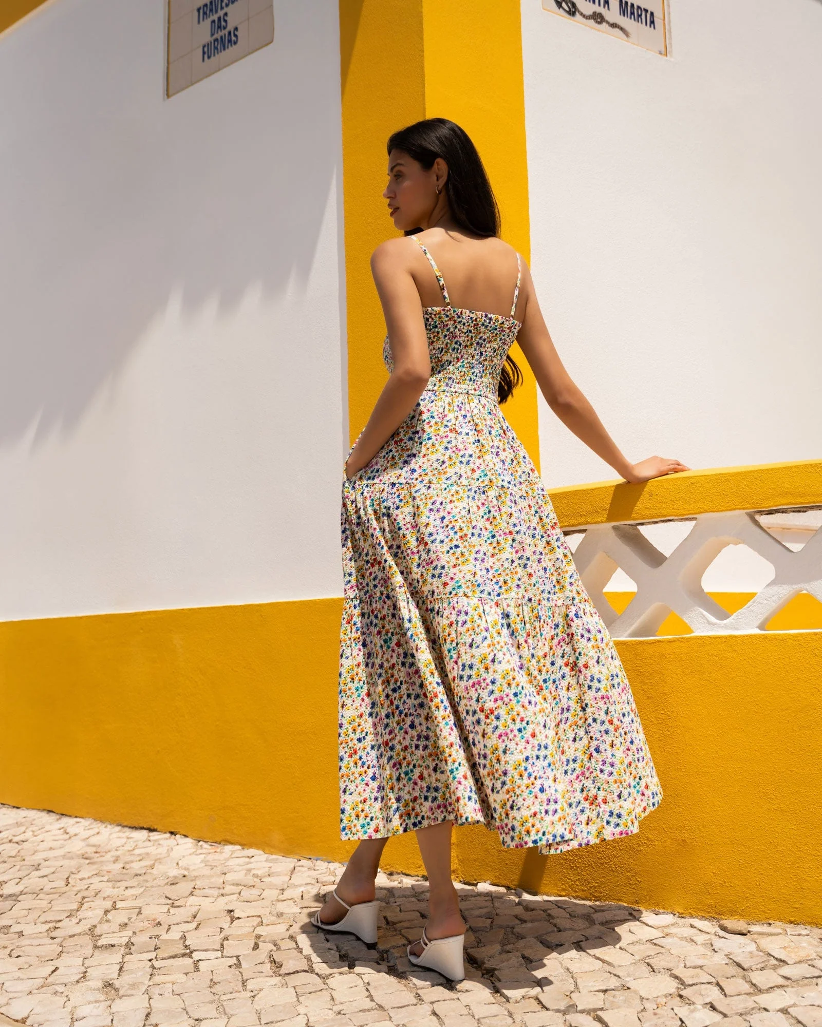 Kristen Dress In Wildflower Fields - Image 5
