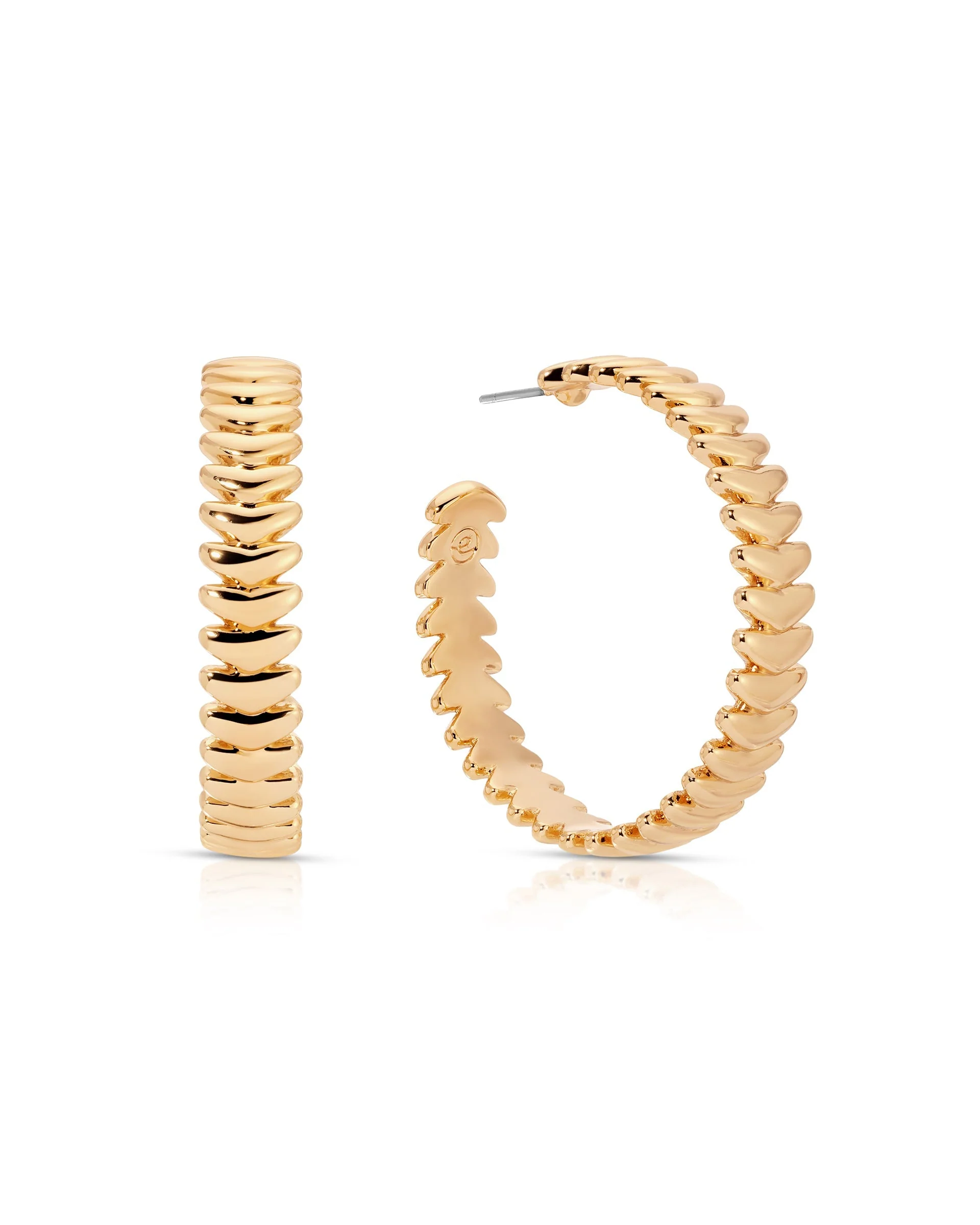Large Metal Moderna Hoops