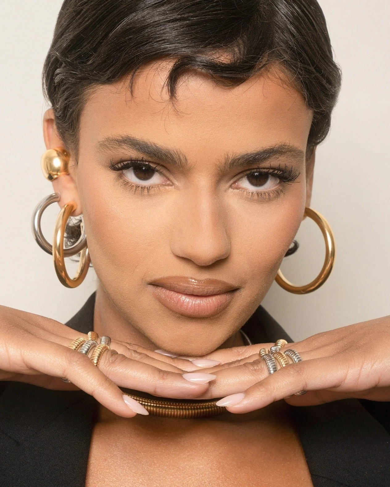 Large Thick Classic Hoops - Image 12