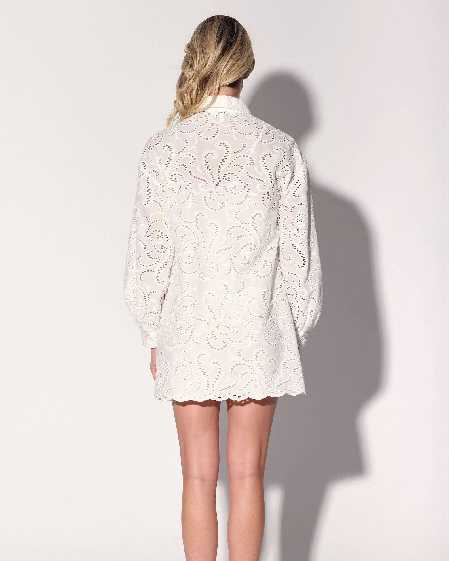 Lauraine Dress, White Eyelet - Image 4