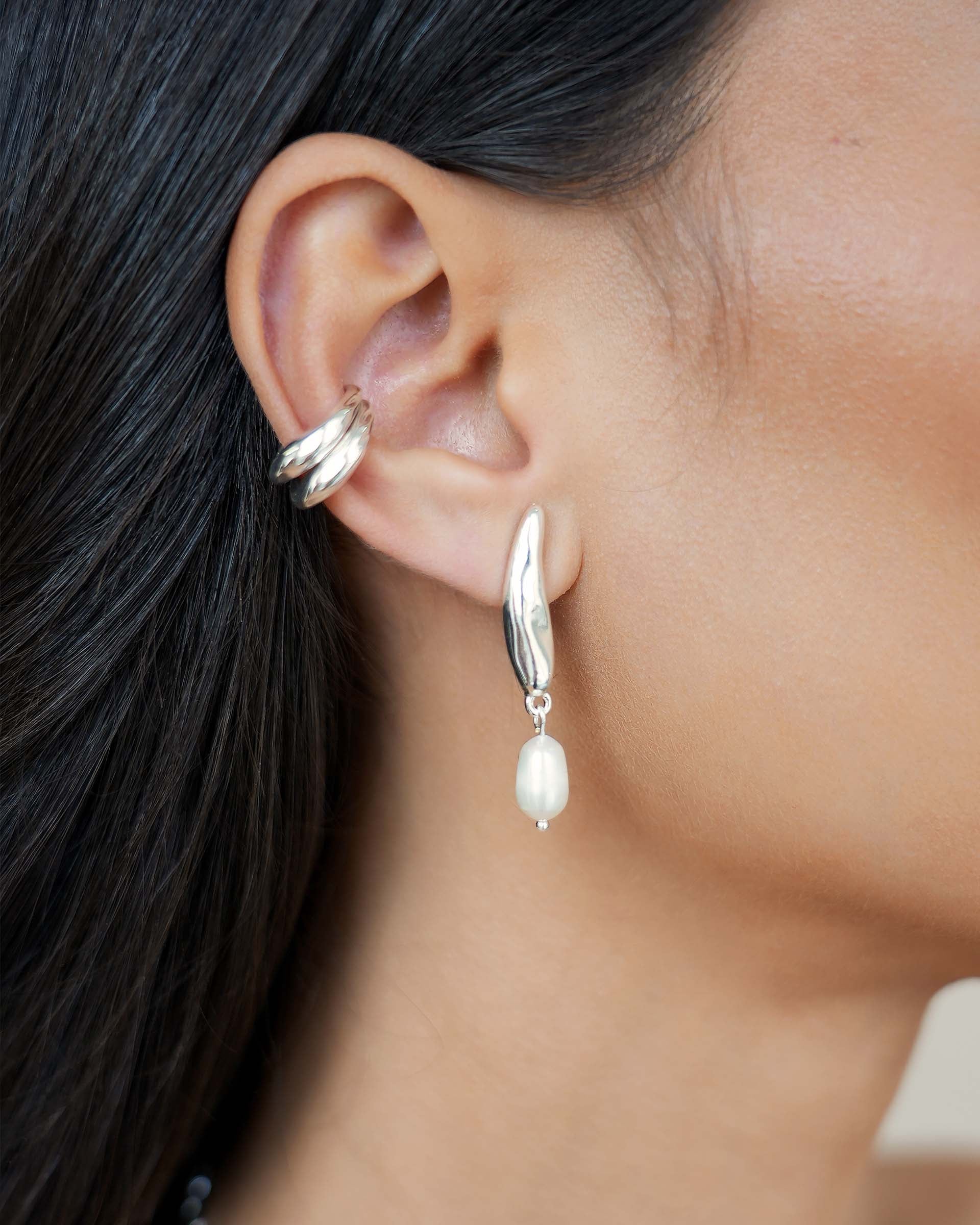 Liquid Luxe Pearl Earrings - Image 6