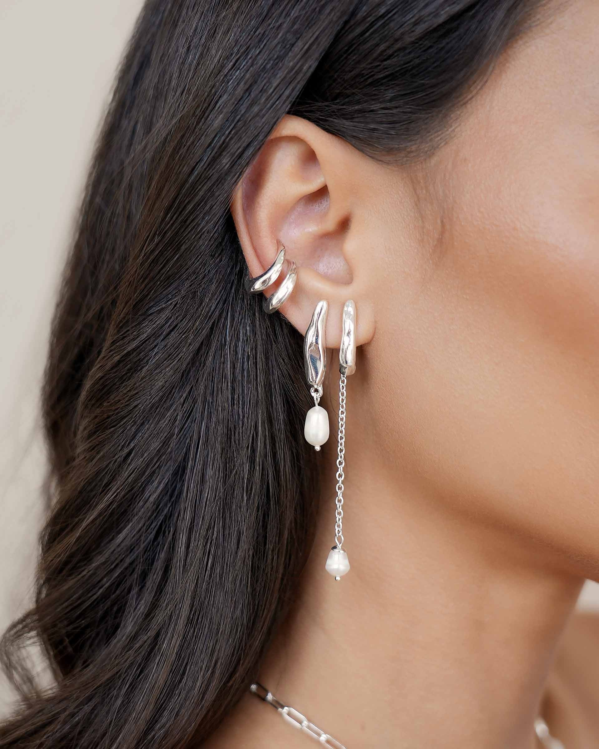 Liquid Luxe Pearl Earrings - Image 8