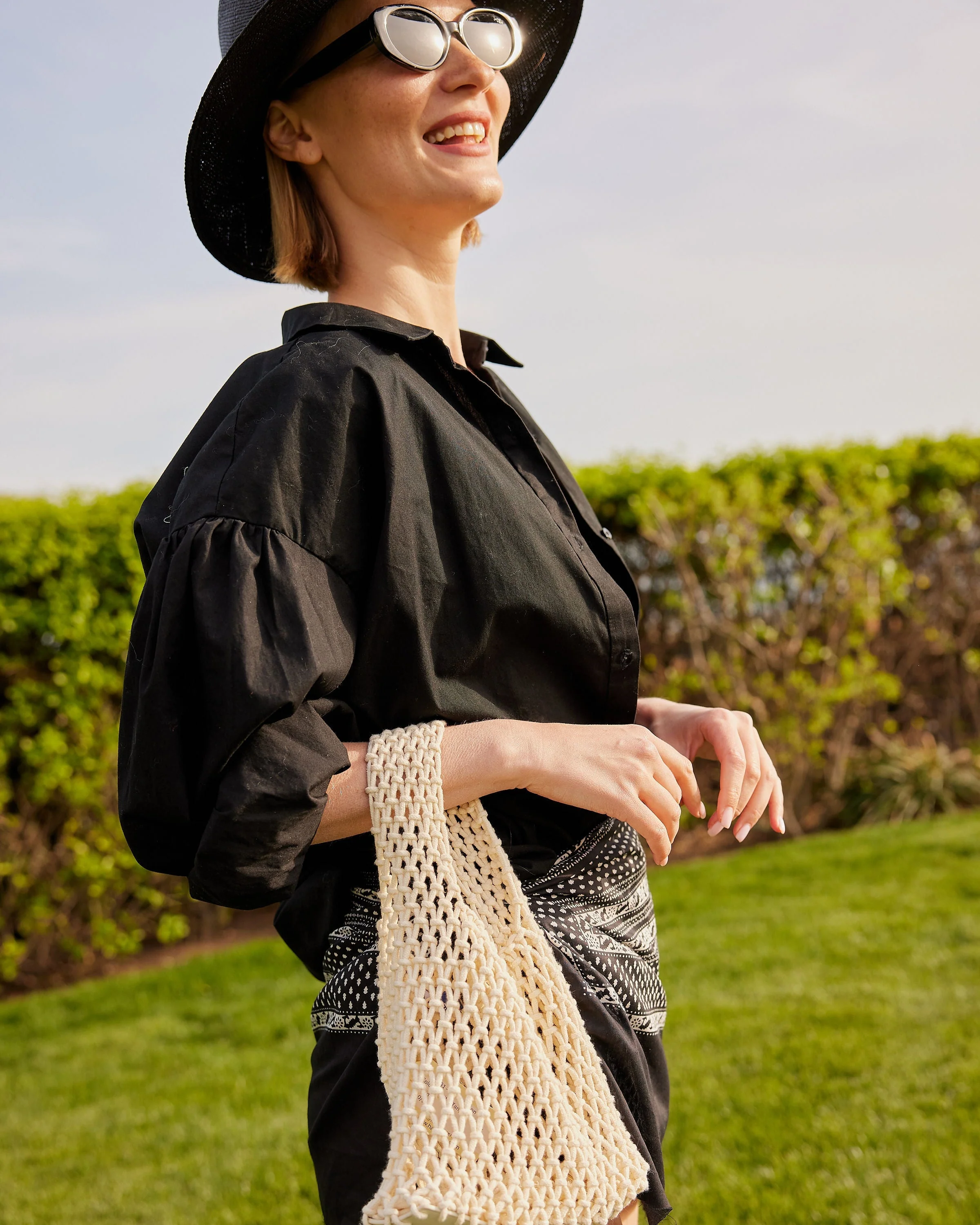 Lizzie Cotton Mini Bag - Image 9