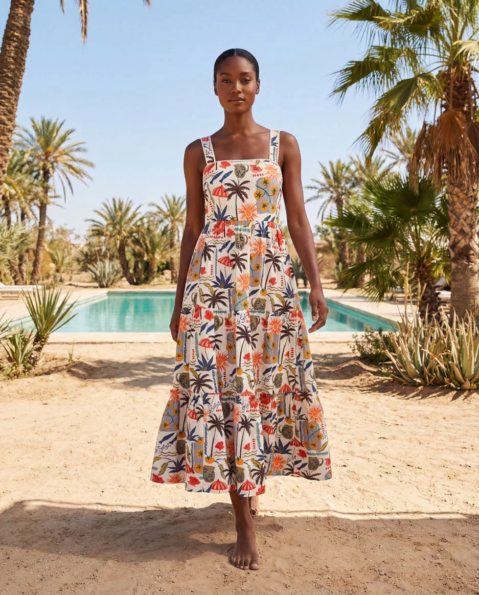 Lizzie Dress In Riviera - Image 2