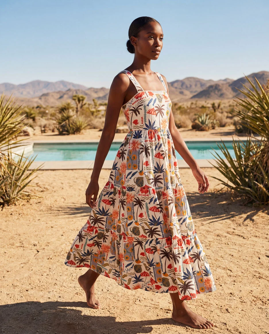 Lizzie Dress In Riviera - Image 3