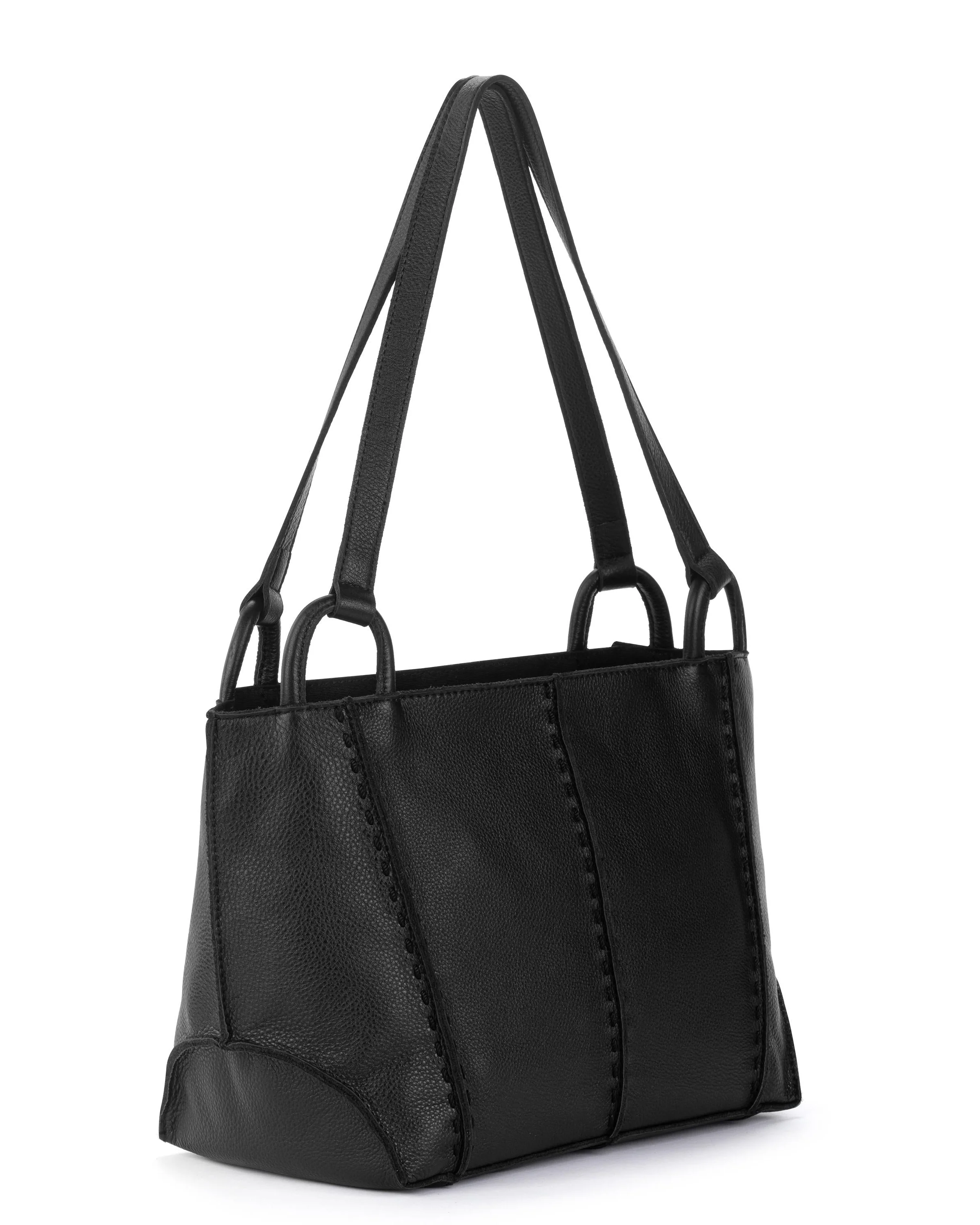 Los Feliz Satchel - Leather - Black - Image 3