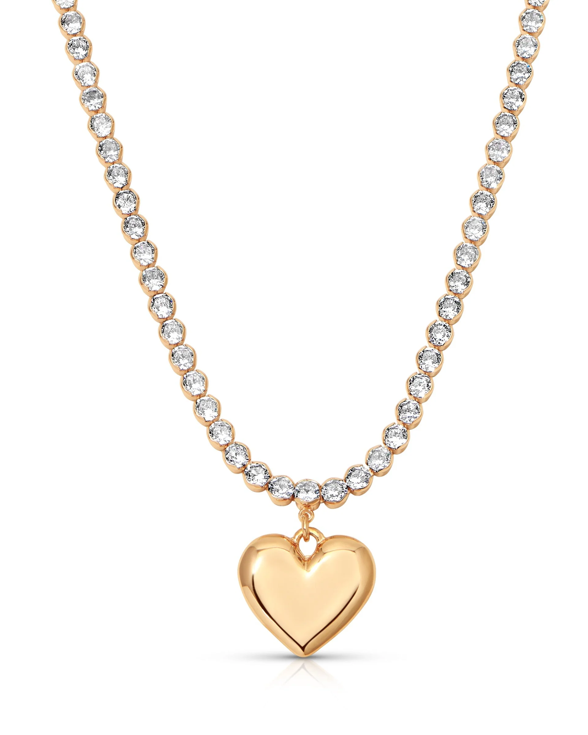 Luminous Love Tennis Necklace